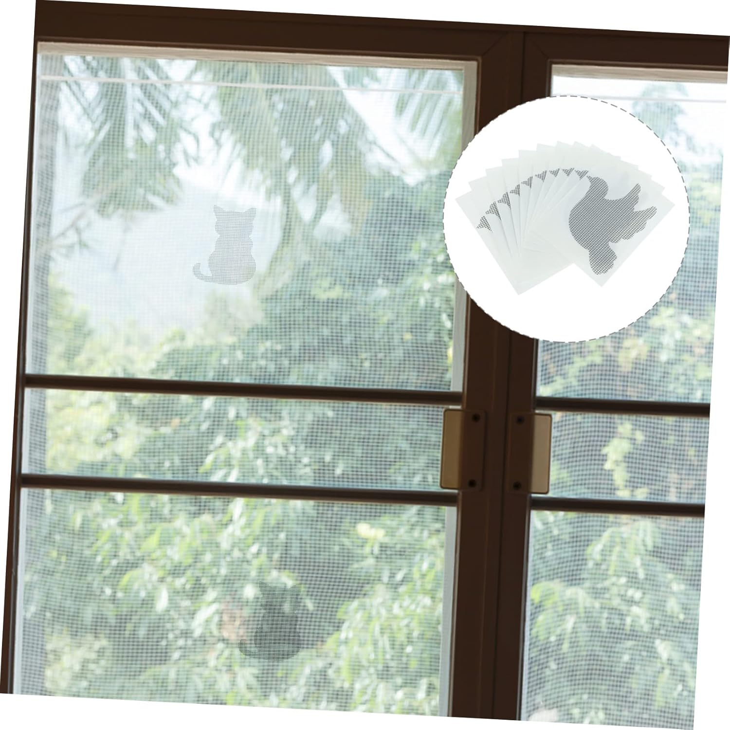 10Pcs Screen Repair Patch Kit Self-Adhesive Mesh Tape for Window and Door Screen Hole Repair for Small Hole Fixing image number 3