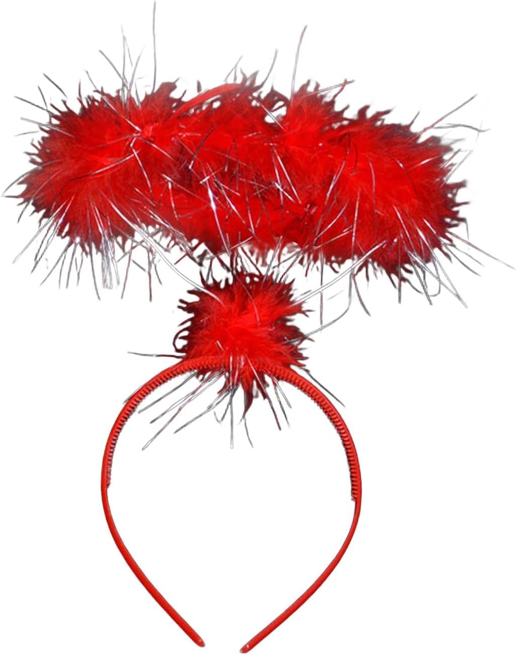 Ｓｉｍｈｏａ Red Angel Halo Headband, Hair Accessories, Angel Costume Accessories, Feather Halo Hairband for Party Teens image number 2