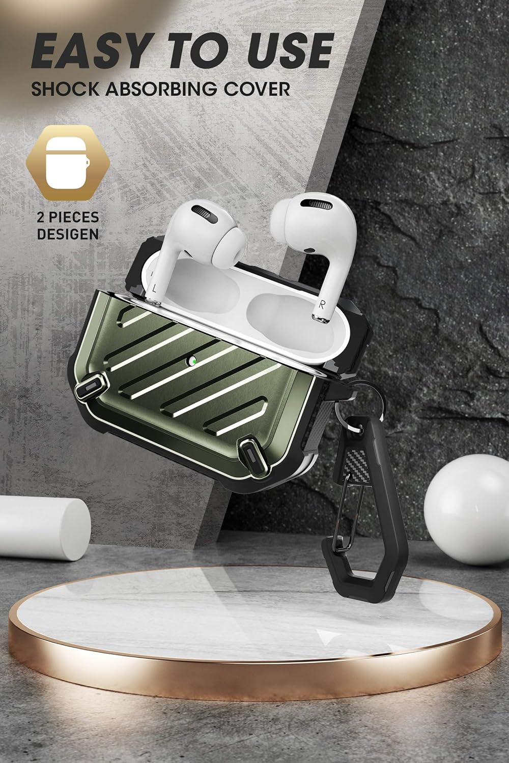 SUPCASE UBPRO CASE for AIRPODS (Darkgreen) image number 2