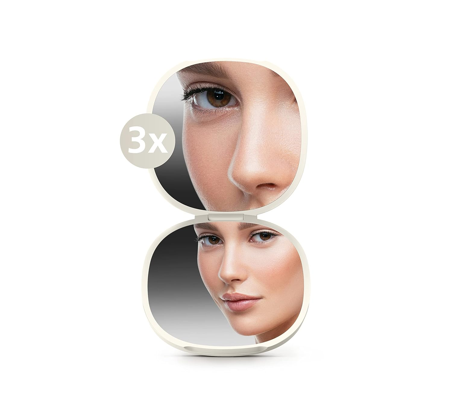 Joseph Joseph Viva 2-In-1 Compact Magnifying Mirror - Shell image number 1