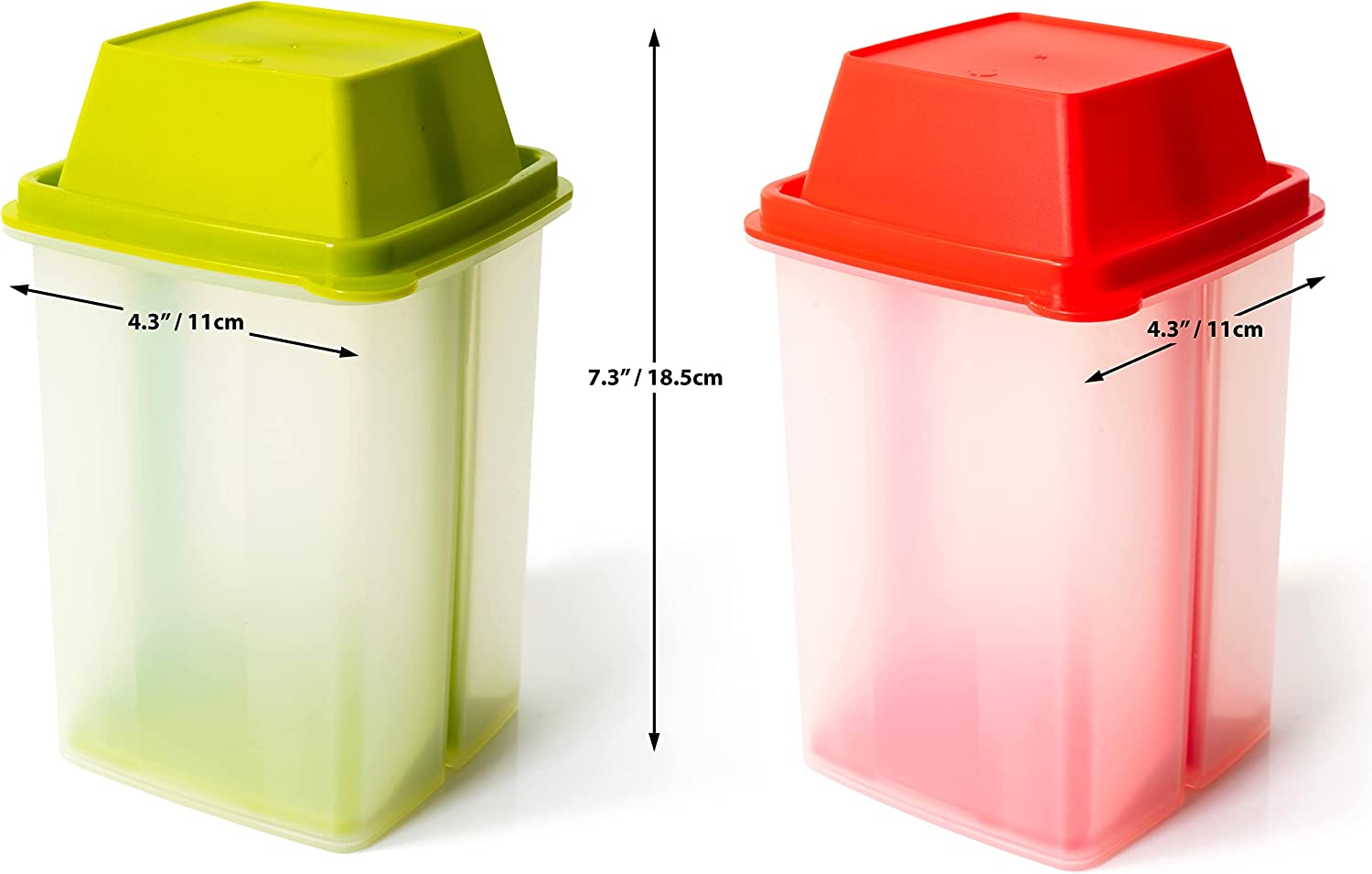 Pickle Jar with Strainer Insert - Set of 2 - Plastic Leak Proof Food Saver Container - for Fresh Fruit or Pickled Vegetables - Complete with Tongs image number 6