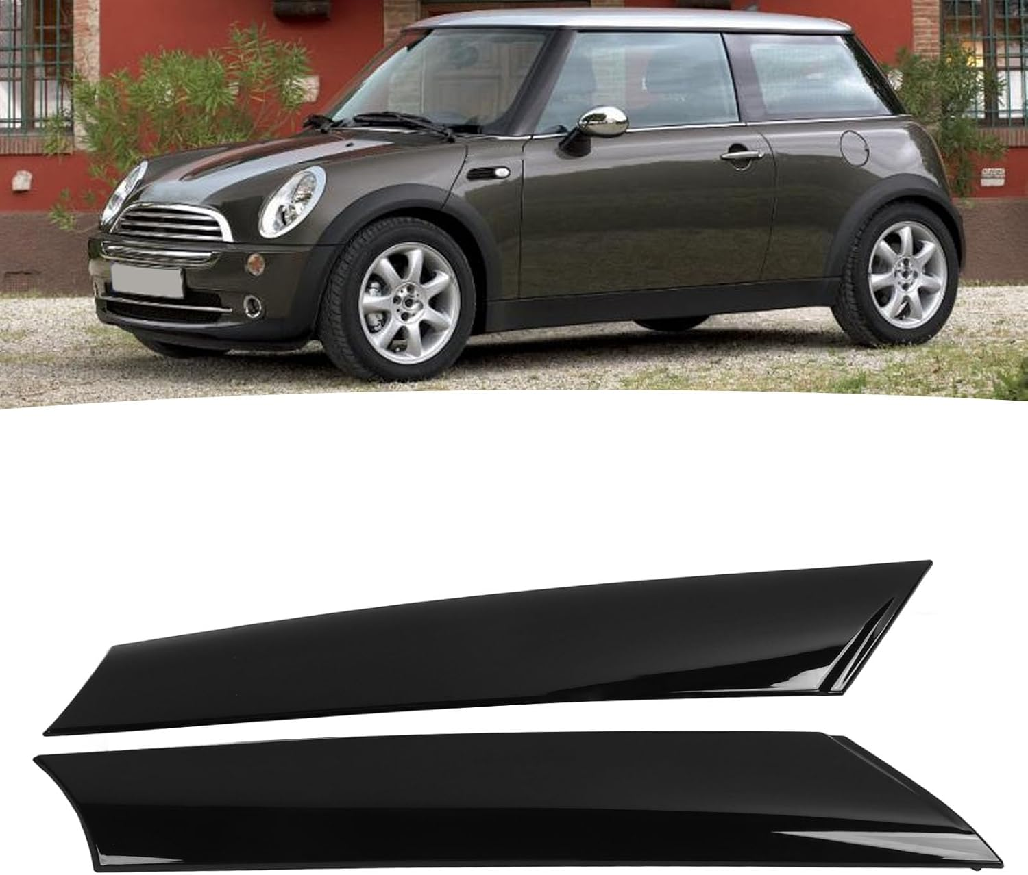 A Pillar Trim Molding, 1Pair Windshield a Pillar Molding Trim Cover for Mini R50 R53 2001 to 2006, R52 2004 to 2007, Windshield Pillar Trim Replaces 51137128157, 51137128158 image number 3