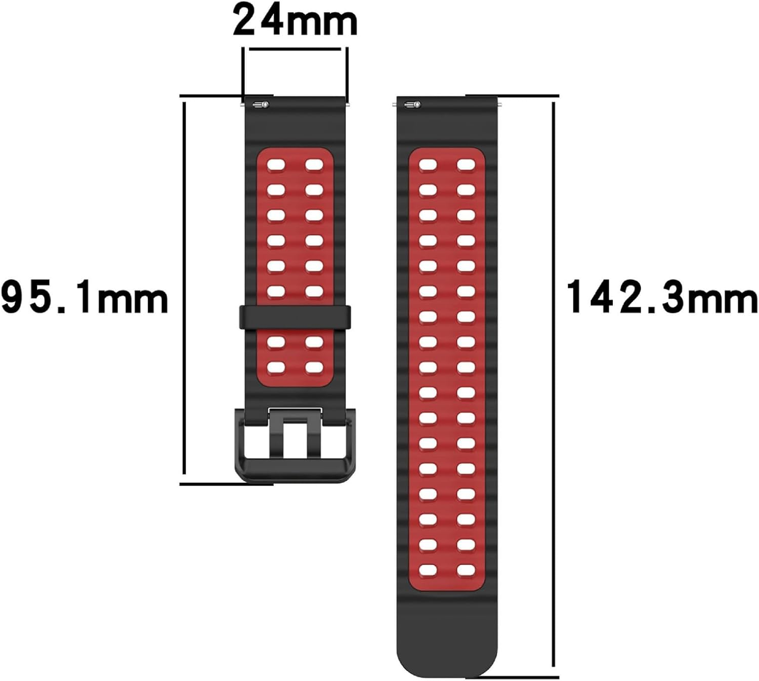 GIOPUEY Strap Compatible with Garmin Venu X1, Soft Silicone Strap, Wear-Resistant, Breathable, Replacement Strap image number 2