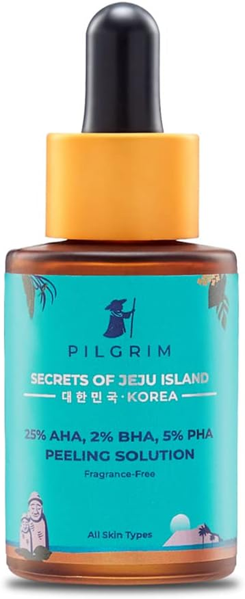 Pilgrim 25% Aha + 2% Bha + 5% Pha Peeling Solution for Face 30Ml