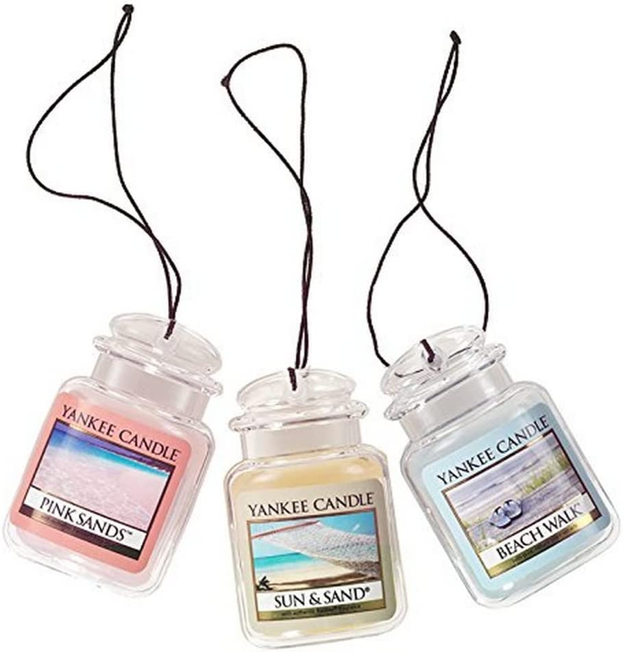 Yankee Candle Car Air Fresheners Hanging Car Jar Ultimate 3-Pack Neutralizes Odors up to 30 Days Includes: 1 Vanilla Cupcake Black Cherry and 1 Home Sweet Home image number 3