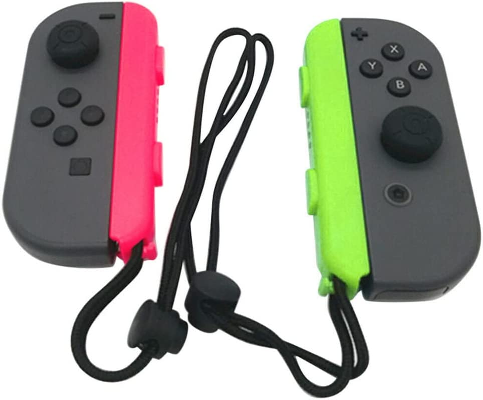 2PC for Nintendo Switch Game for Joy-Con Gamepad Handle Lock Wrist Strap Lanyard (Blue) - Grass Green image number 3