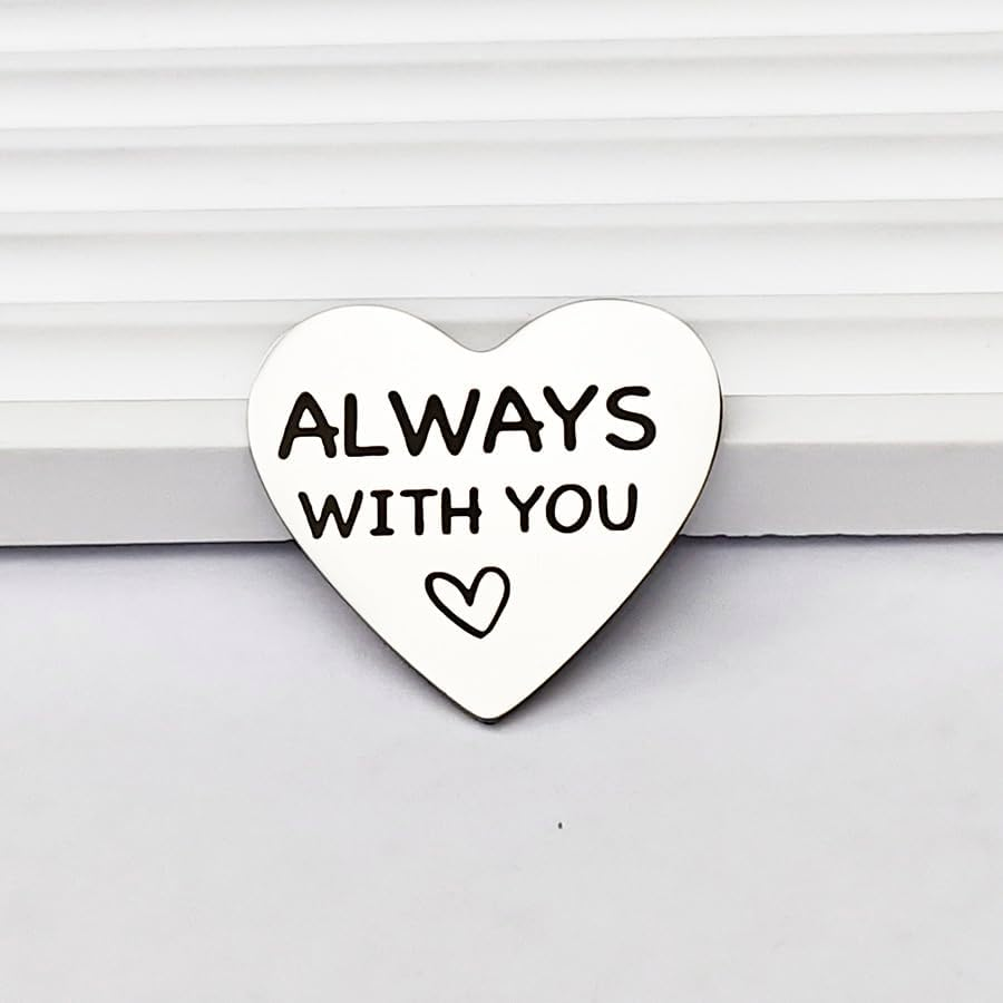 Long Distance Relationship Friendship Gifts for Women Men Heart Pocket Hug Token for Family Christmas Birthday Gifts for Couple Friends Hug Tokens Keepsake PU Leather Keychain - A Little Pocket Hug For When image number 5