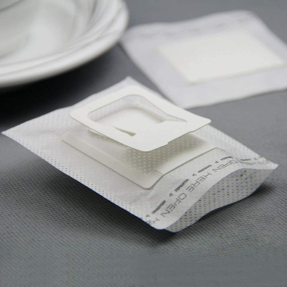 50Pcs Portable Coffee Filter Paper Hanging Ear Drip Coffee Bag - Single Serve Disposable Drip Coffee Filter - Perfect for Travel, Camping, Home, Office image number 3