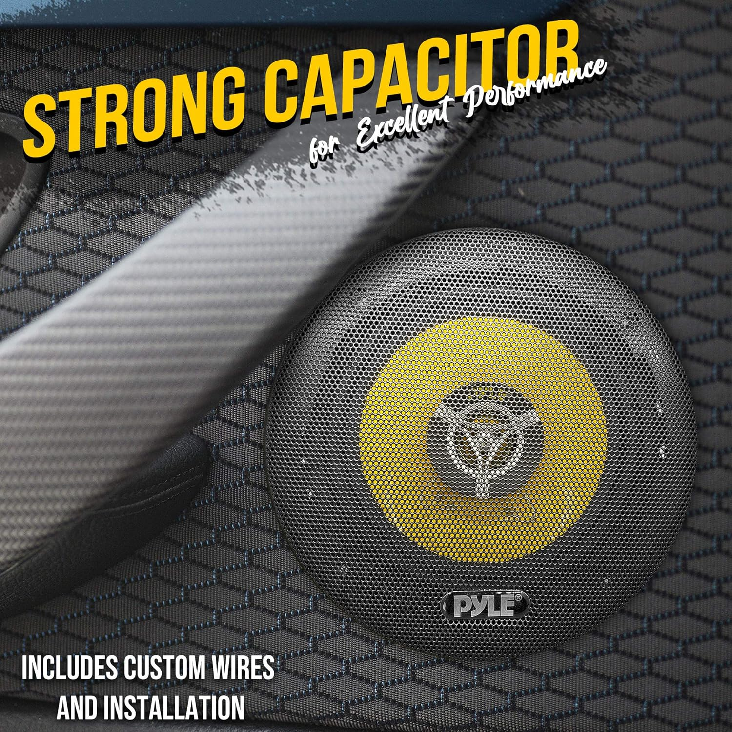 Pyle Car 2-Way Speaker System - 6.5 Inch 240W 4 Ohm Mid Tweeter Audio Sound Speakers W/ 30 Oz Magnet, 2.25&rdquo; Mount Depth, Fits Standard OEM for Car Stereo