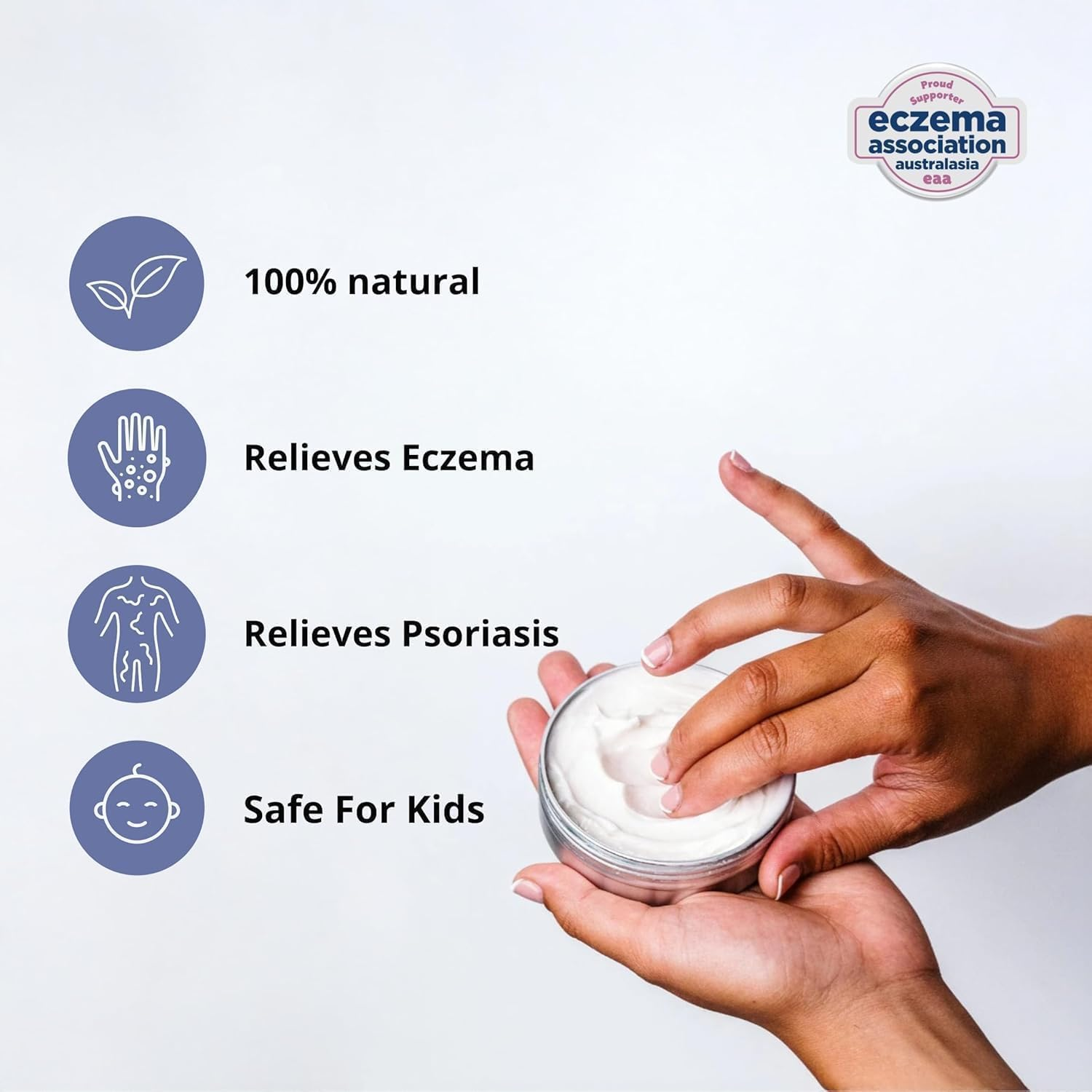 Miracle Manuka Cream &ndash; Natural, Steroid-Free Moisturiser for Sensitive & Dry Skin, Safe for Babies & Adults, Made in New Zealand (100G) image number 1