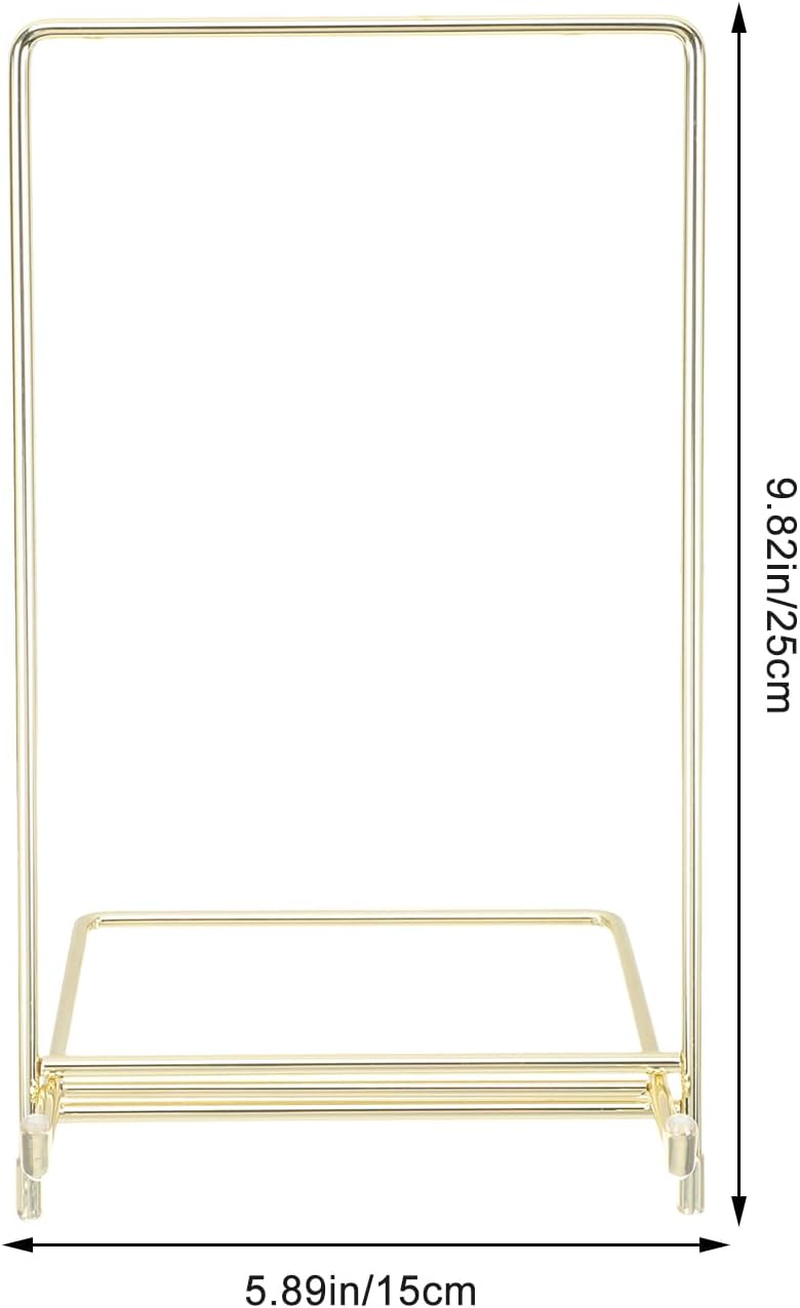 ULTECHNOVO Cookbook Holder Stand: Desktop Iron Stand for Recipe Book Plate Photo Frame Electronic Product Display - Elegant and Simple image number 2