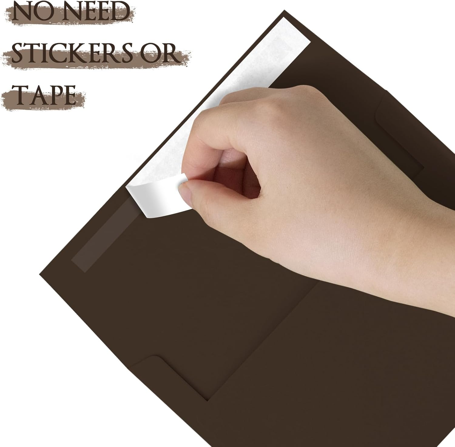 50 Pack A2 Envelopes for Invitations,4.37X5.75 Envelopes,A2 Envelopes Coffee Self Seal,Printable Envelopes for Wedding,Invitation,Baby Shower,Envelopes for 4.37X5.75 Cards image number 5