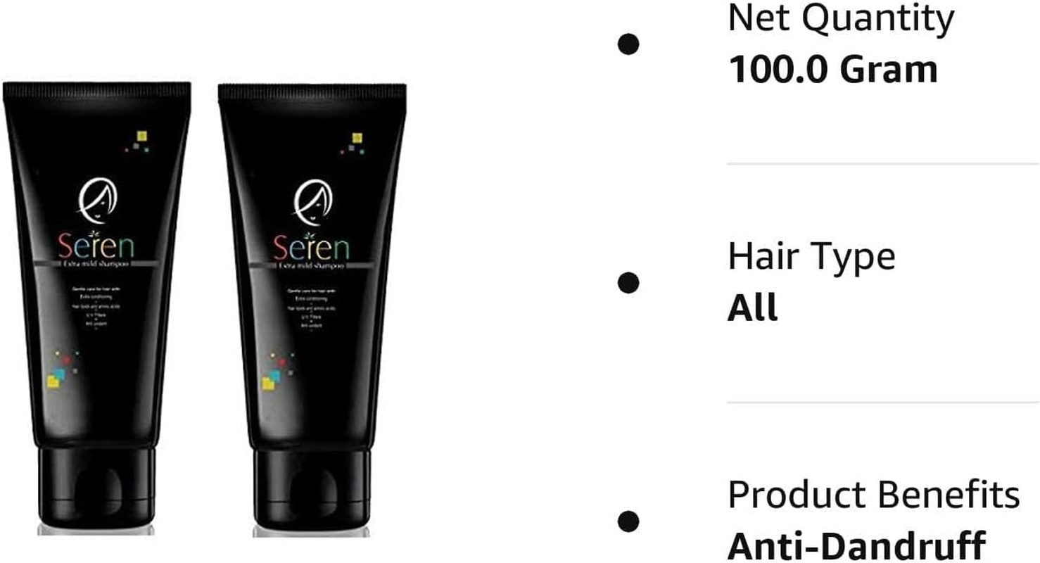 Ethiglo Seren Extra Mild Shampoo 200Ml, Pack of 2 (Damage Control) image number 1