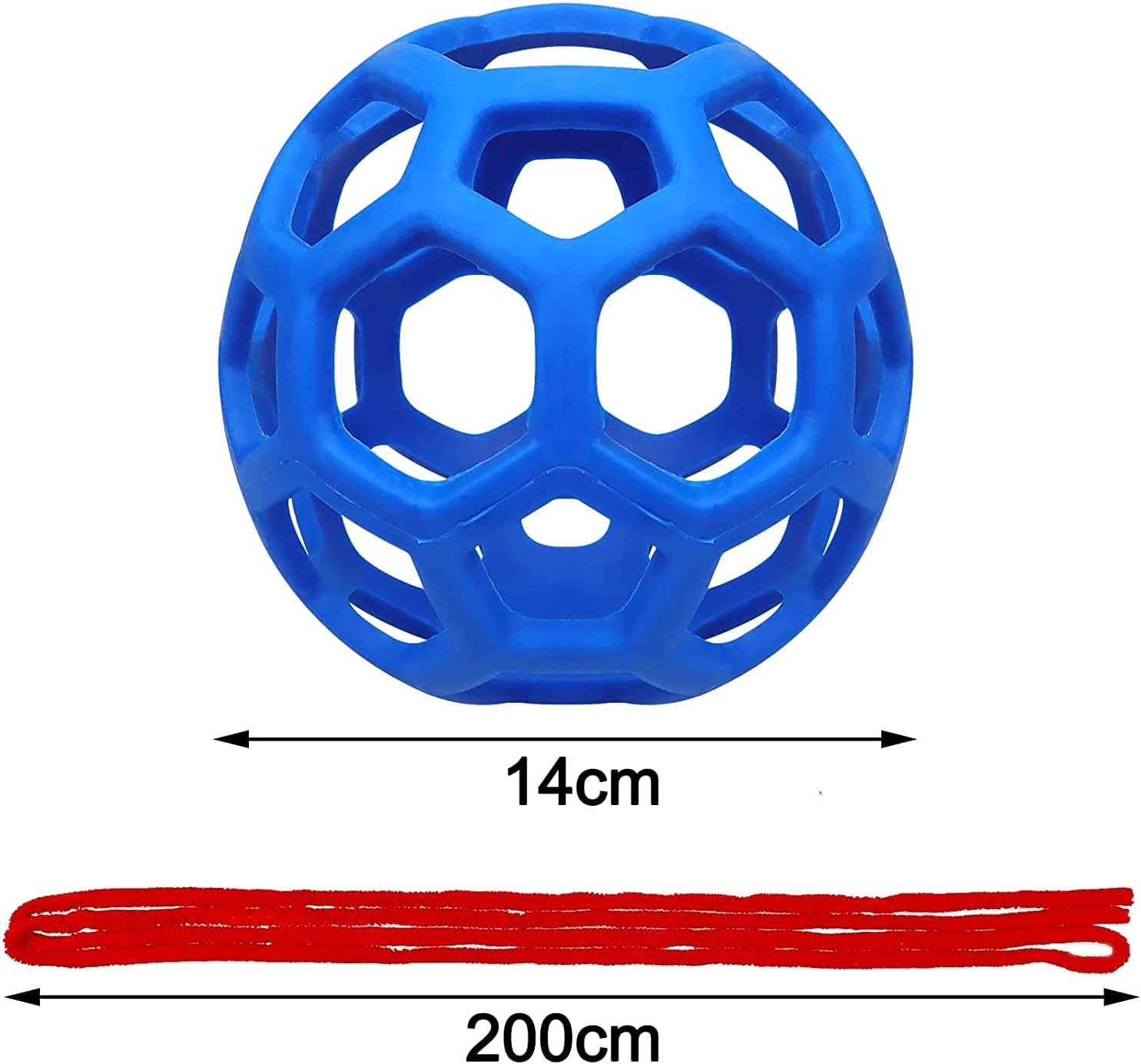 Horse Treat Ball Hay Feeder Holder Hanging Slow Feeding Toy for Goat Sheep Horse Stable Stall Paddock Rest Relieve Stres image number 5