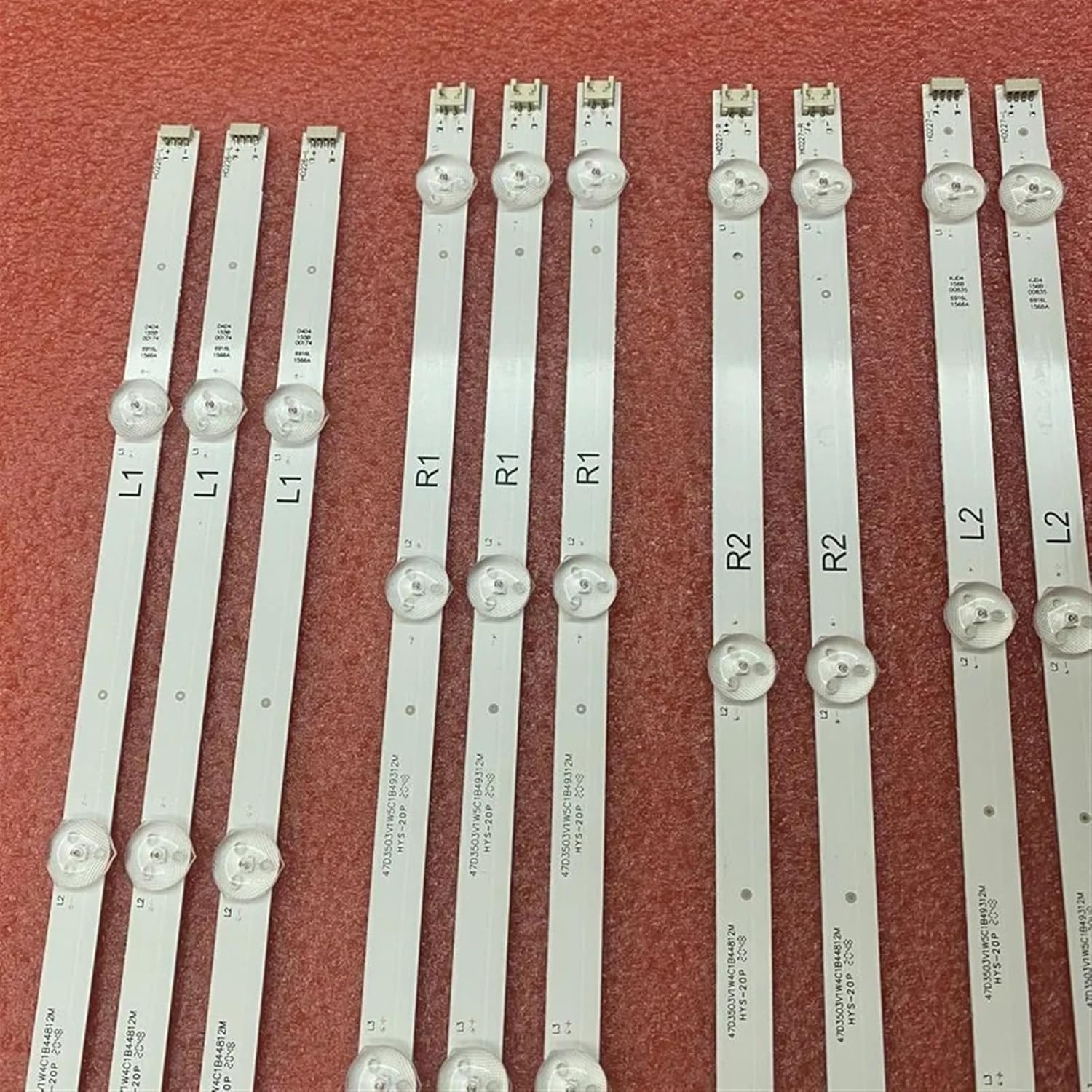 10Pcs/Set LED Bar for TV 47 V14 DR R1 L1 R2 L2 47LA6300 47PFH6309 47PFK6309 LC470DUN PG P1 6916L-1566A 1568A 1567A 1569A image number 3