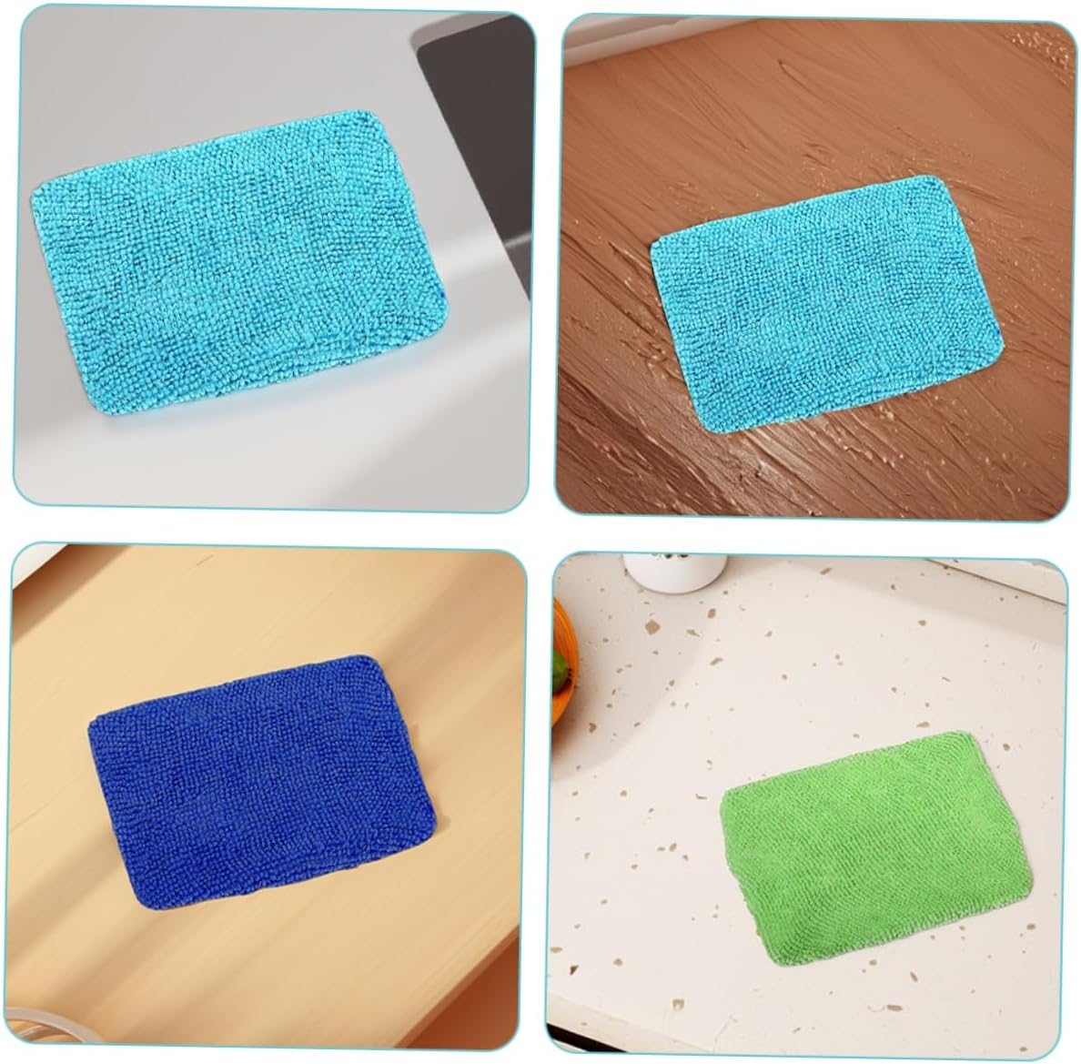 ABOOFAN 6Pcs Microfiber Cleaning Cloth Glass Cleaner Wiper Washable Reusable Car Windshield Rear View Mirror Automotive Tool Dust Remover Kitchen Dish Care image number 6