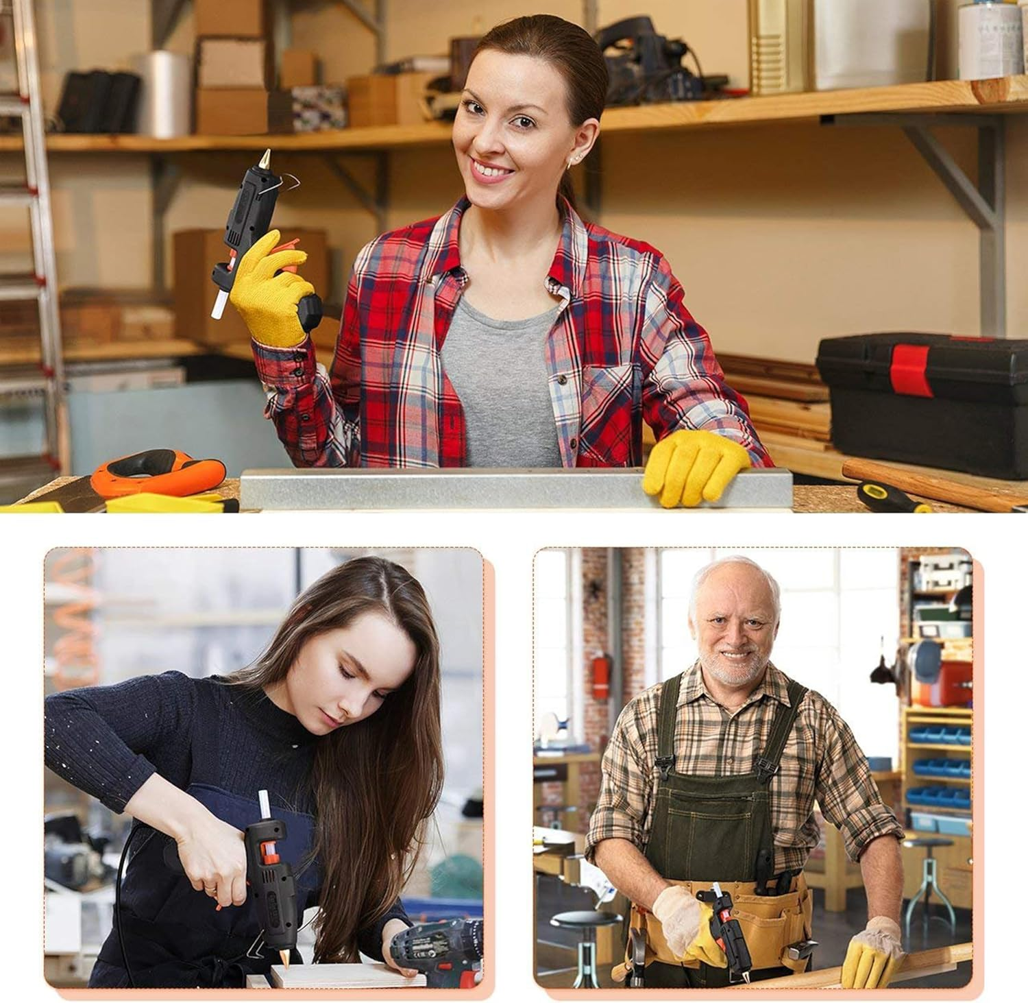 50 Pcs Hot Glue Sticks,Dent Repair Tool Glue Gun Sticks,High Temperature Resistant White Transparent Glue Stick for Art,Craft,Diy and Most Gluing Projects,Compatible with Most Hot Glue Guns image number 4