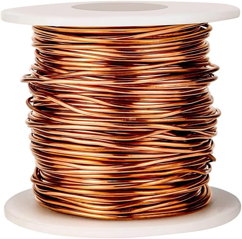 Veumoie Copper Wire for Gardening, 16 Gauge/ 1.3 Mm Diameter,127 Feet / 39M, 1 Pound Spool image number 1