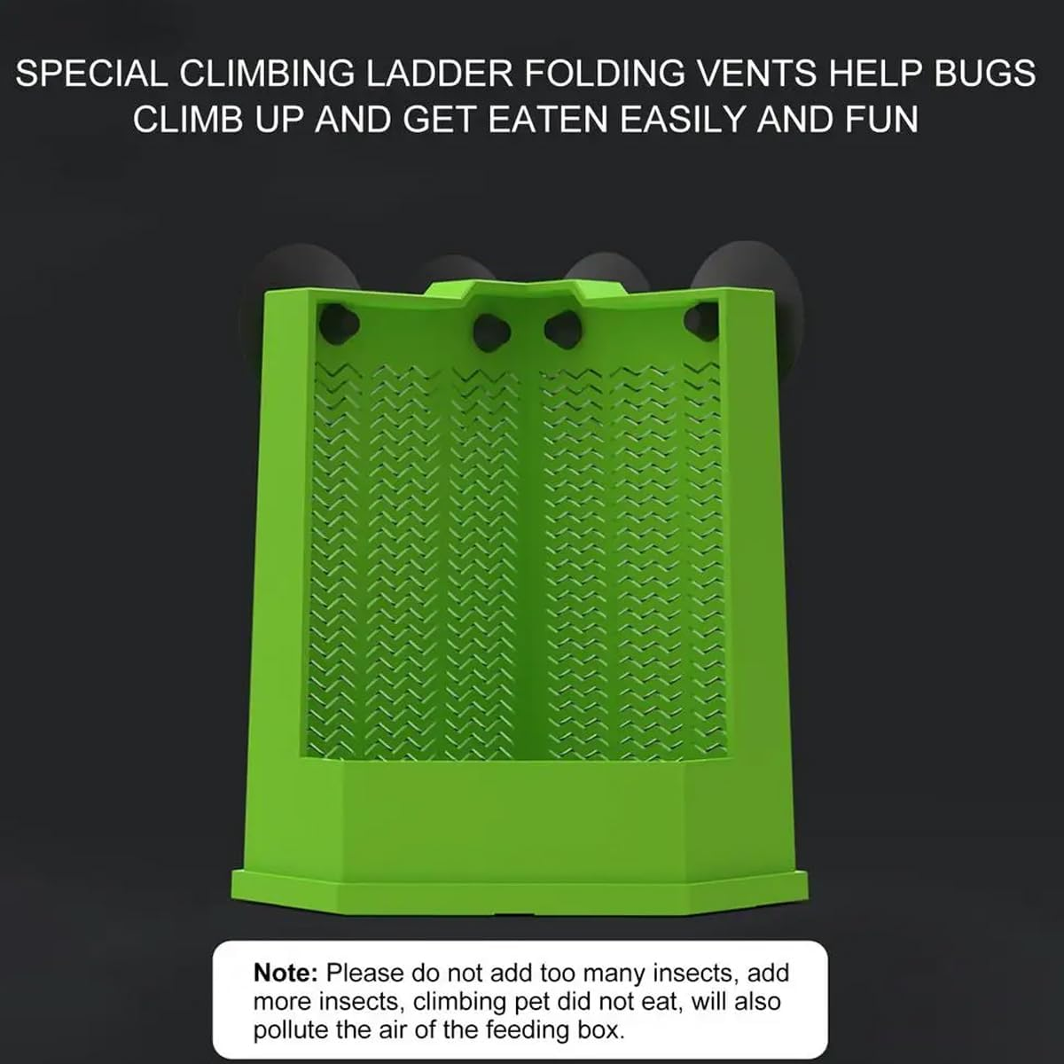 AIMALL Dual-Size Insect Feeder for Reptiles &ndash; Suction Cup Mounted Lizard and Gecko Feeding Station, Ant-Escape Design, Suitable for Various Climbing Pets image number 4
