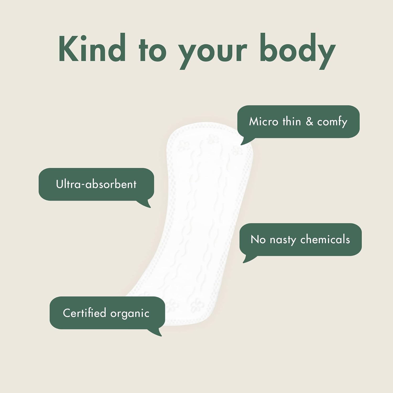 Eco by Naty Eco by Naty Pantyliners Normal 32 Pcs, 32 Count image number 1