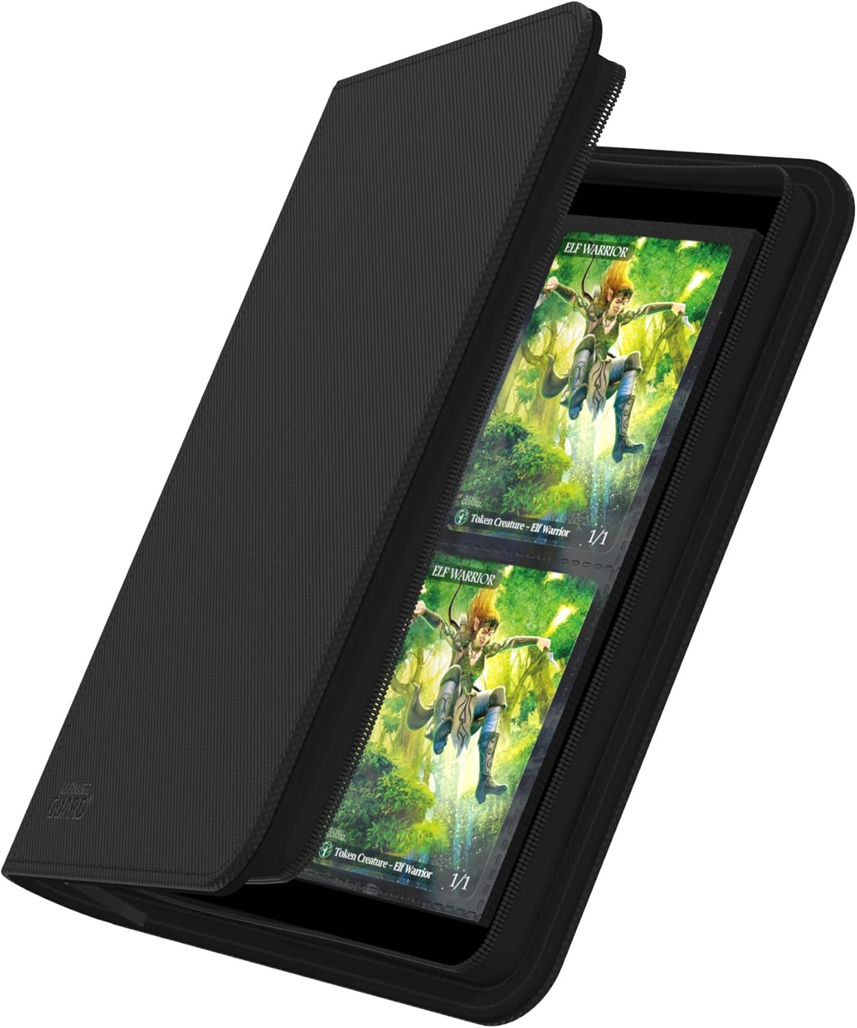 Ultimate Guard UGD010351 4-Pocket Zipfolio, Xenoskin, Black - Green image number 2