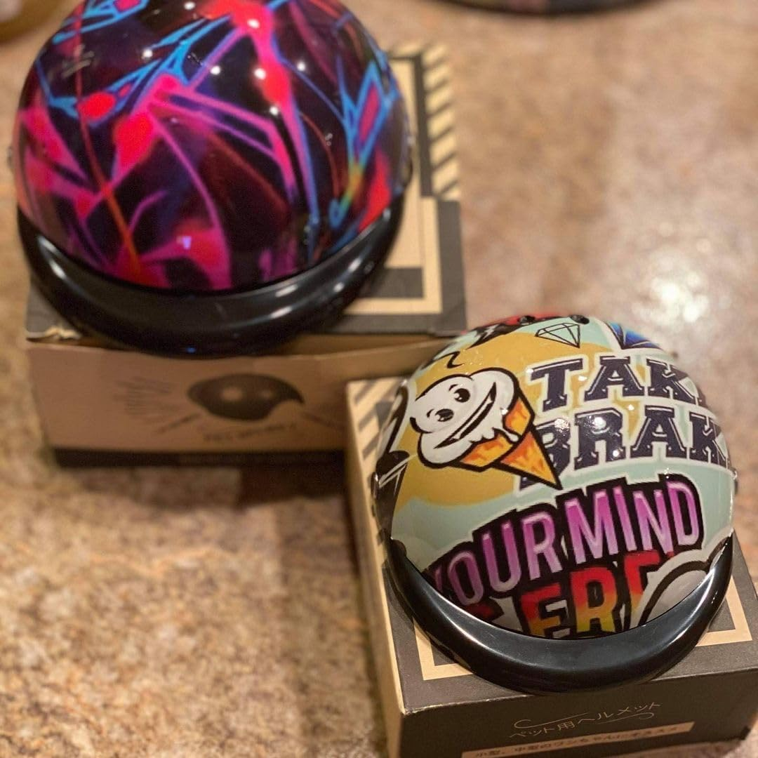 Enjoying Pet Helmet, Hard Hat for Small Dogs, Motorcycle/Bike Hat for Cat, Outdoor Riding Puppy Cap, Black, Small image number 5