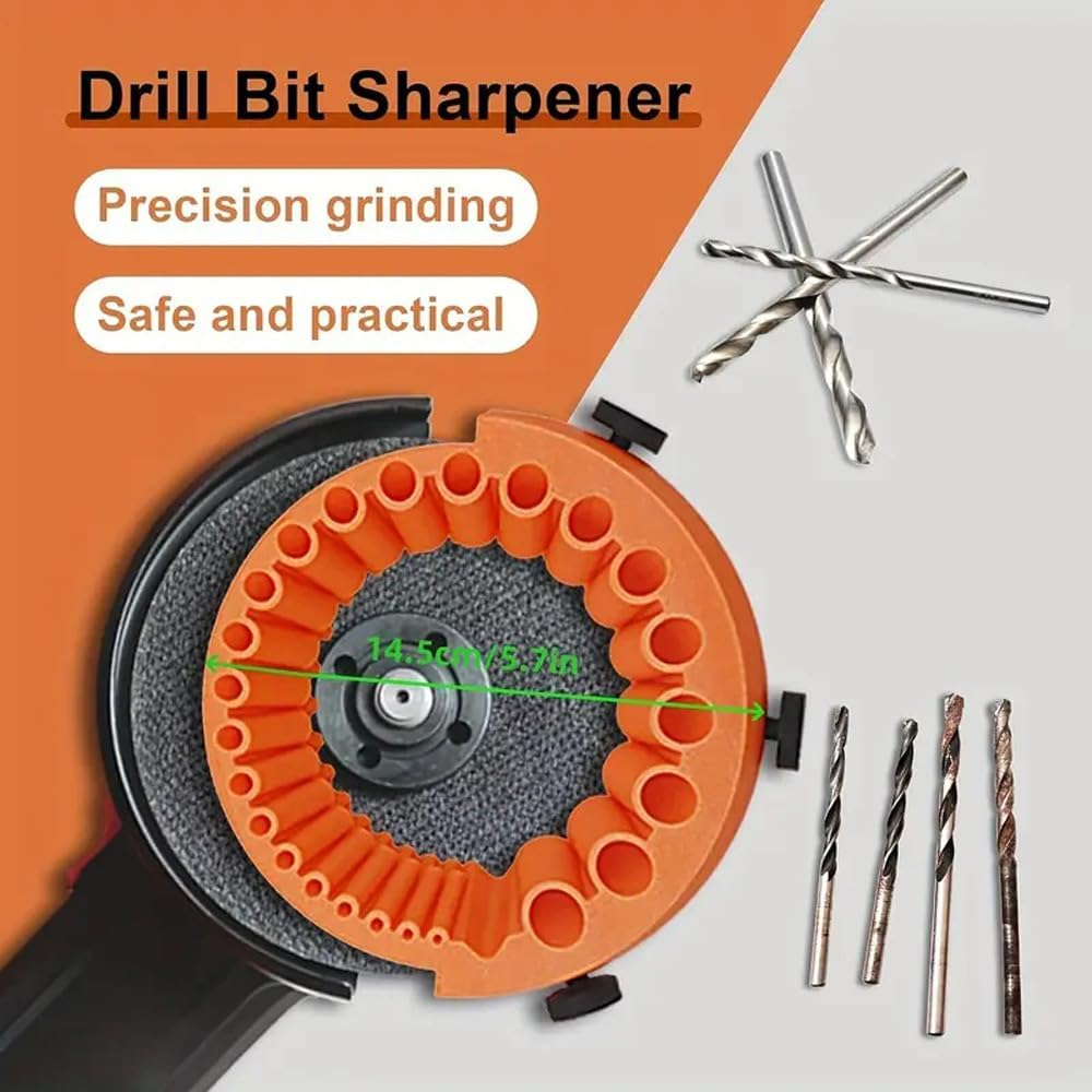 OZSTOCK 3D Drill Bit Sharpener for 125Mm Angle Grinder &ndash; High-Performance Multi-Angle Drill Sharpening Tool for Metal, Wood & Masonry Bits &ndash; Fast, Precise, Easy Attachment for Workshop & DIY Use image number 5