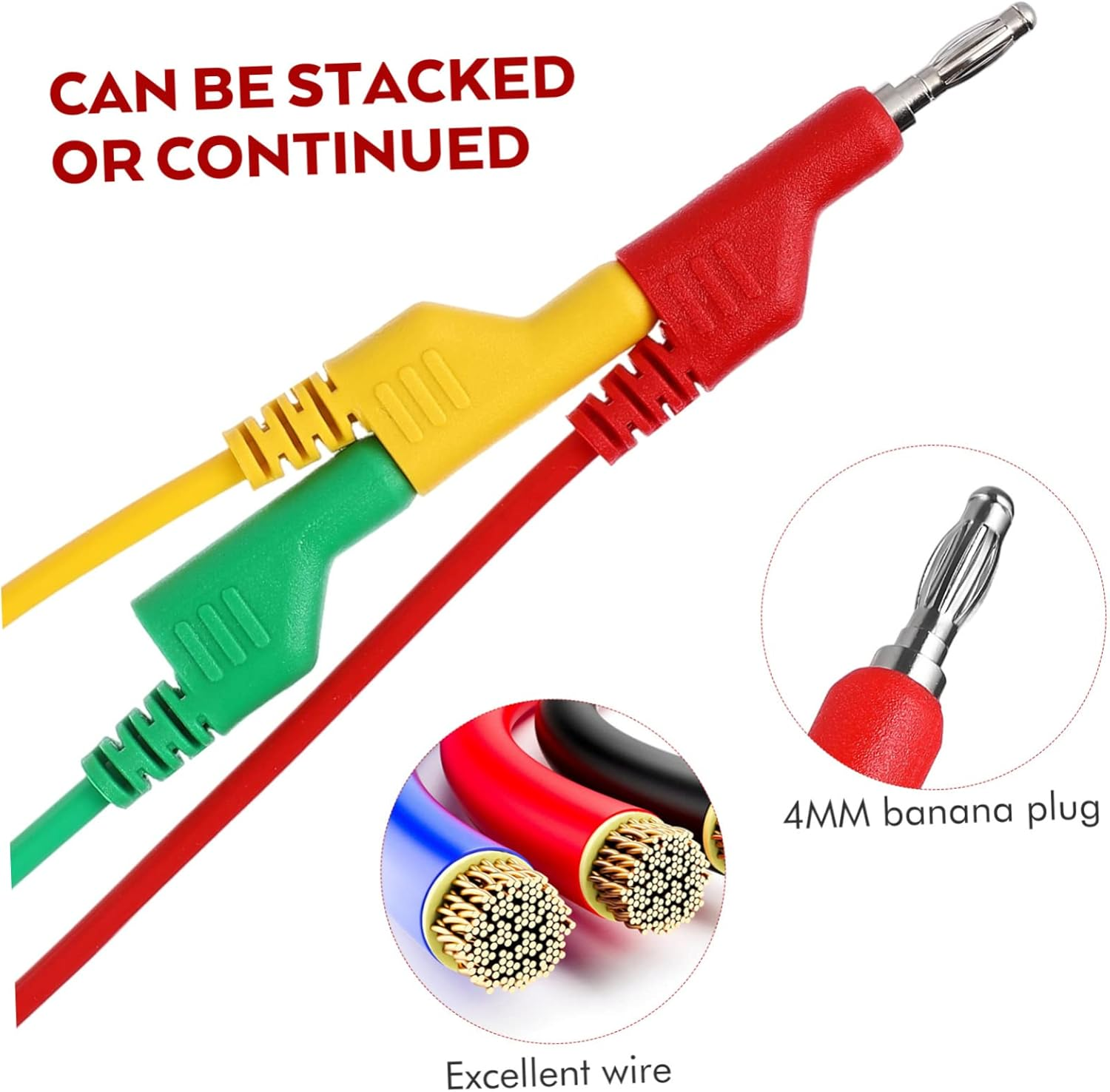 Iplusmile Quality Test Leads with Alligator Clips Electrical Testing Tools Probes for Multimeters image number 5