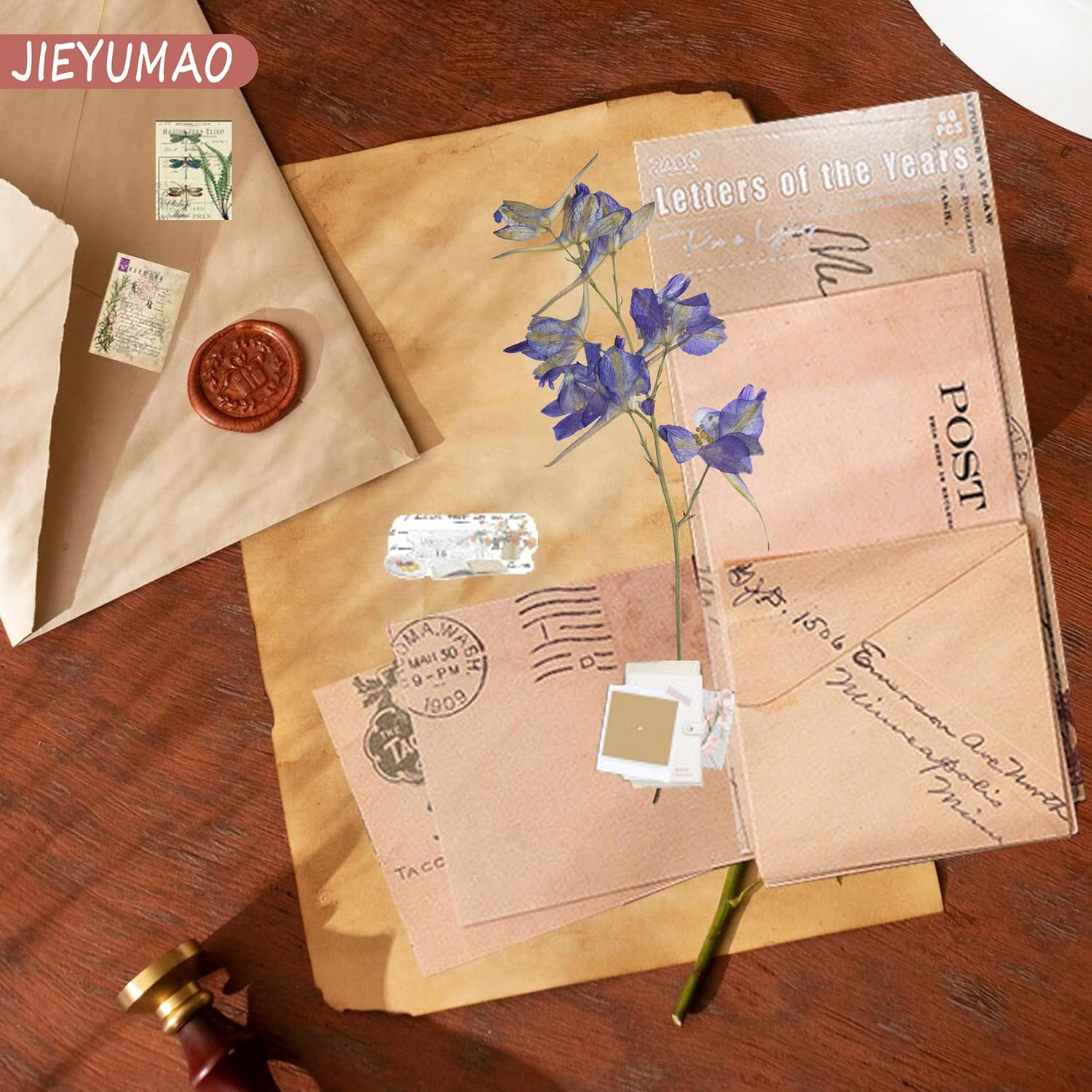 JIEYUMAO Vintage Scrapbook Paper, 366 Sheets Retro Scrapbook Paper, Multicolor Vintage Pattern Paper, Journaling Scrapbooking Supplies Kit Vintage Scrapbooking Supplies for DIY Art