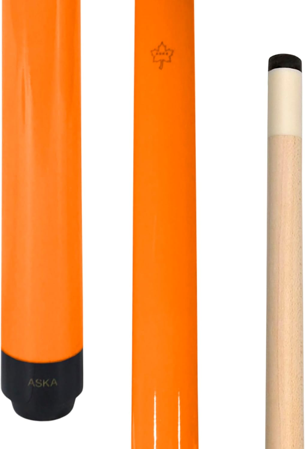 Aska Short Kids Cue LCS, Canadian Hard Rock Maple Billiard Pool Cue Stick image number 1