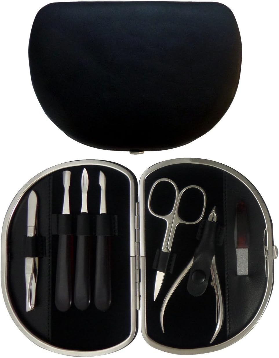 Tenartis 339 7-Piece Manicure Case Made of Genuine Leather Black Nappa image number 5