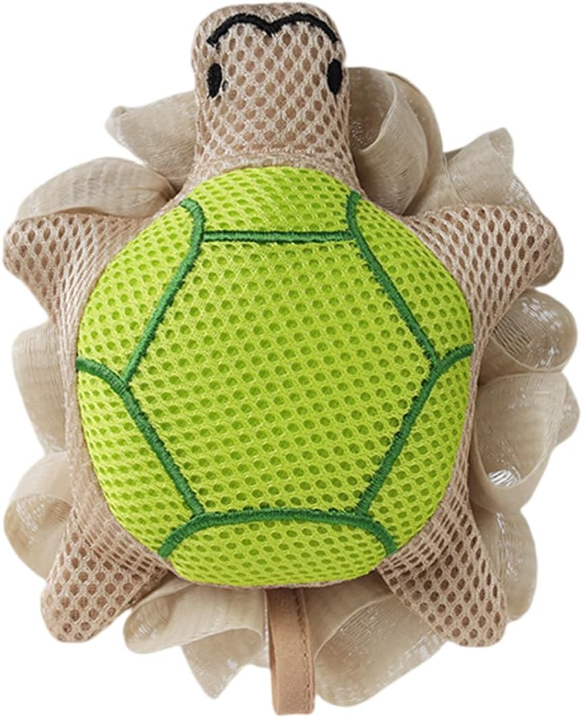 Kids Loofah for Baby Bath Sponge Extra Large Double-Layer Mesh for Rich Lather & Gentle Exfoliating Cute Shower Scrubber for Toddler Girls & Women