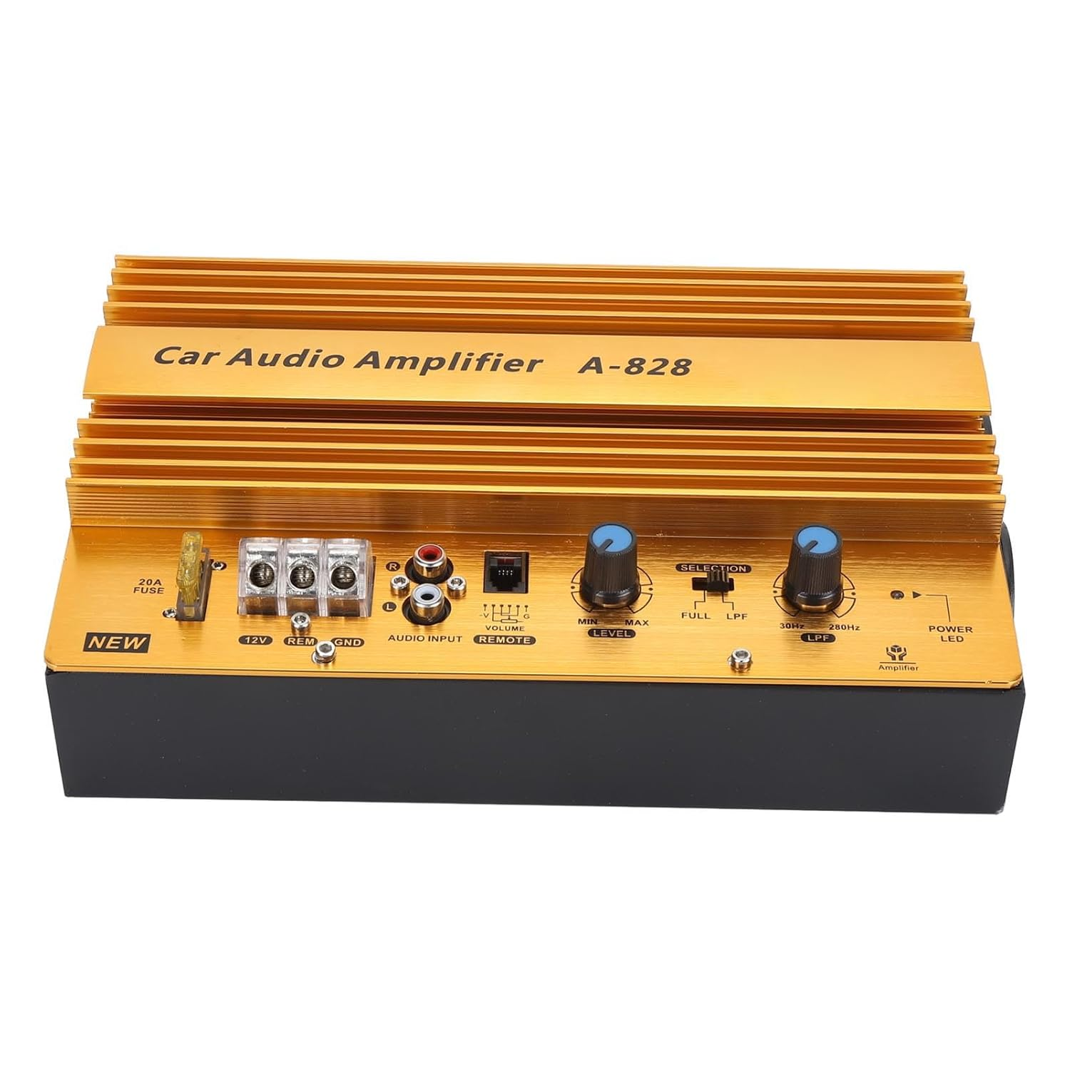 1280W Car Audio Amplifier High Power Subwoofer System 12V Aluminum Alloy Plate 12 Inch Woofer Speaker for Vehicle Sound Upgrade image number 2