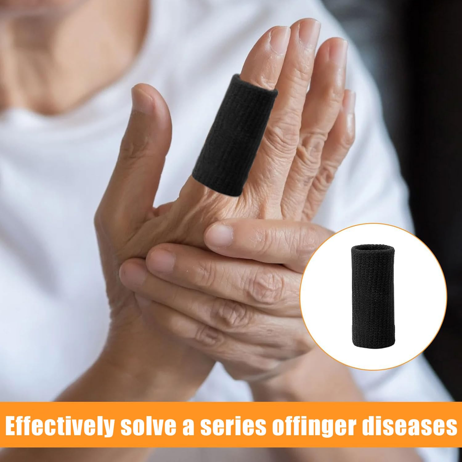 10Pcs Trigger Finger Splint, Thumb Splint, Thumb Brace, 5Pcs Oval Finger Splint and 5Pcs Sleeves, Finger Kit for Trigger/Mallet/Arthritis, Suitable for All Finger (Size 5/6/7/8/9) image number 4