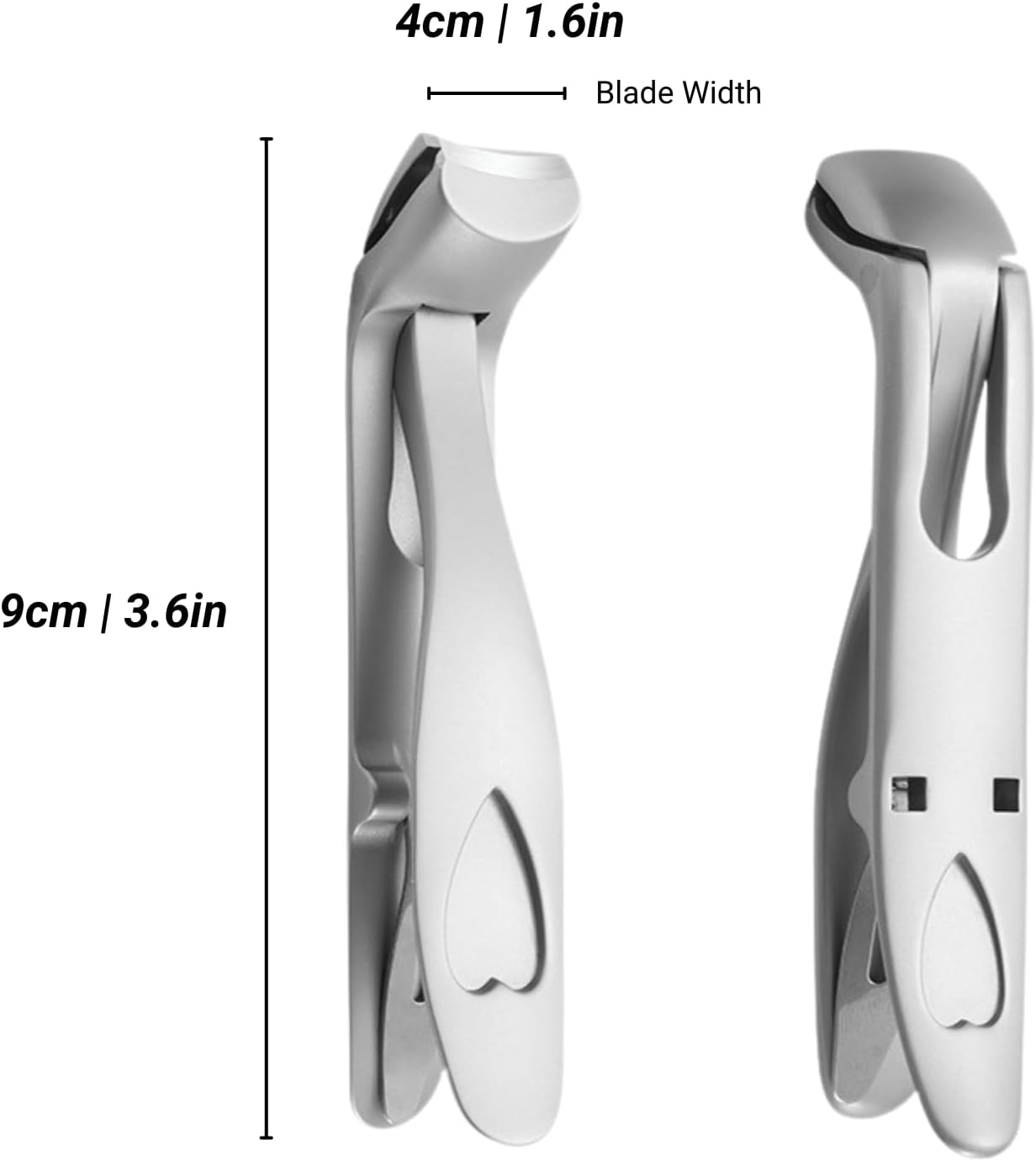 Portable Nail Care Set - Sharp Stainless Steel Clippers and File - Silver