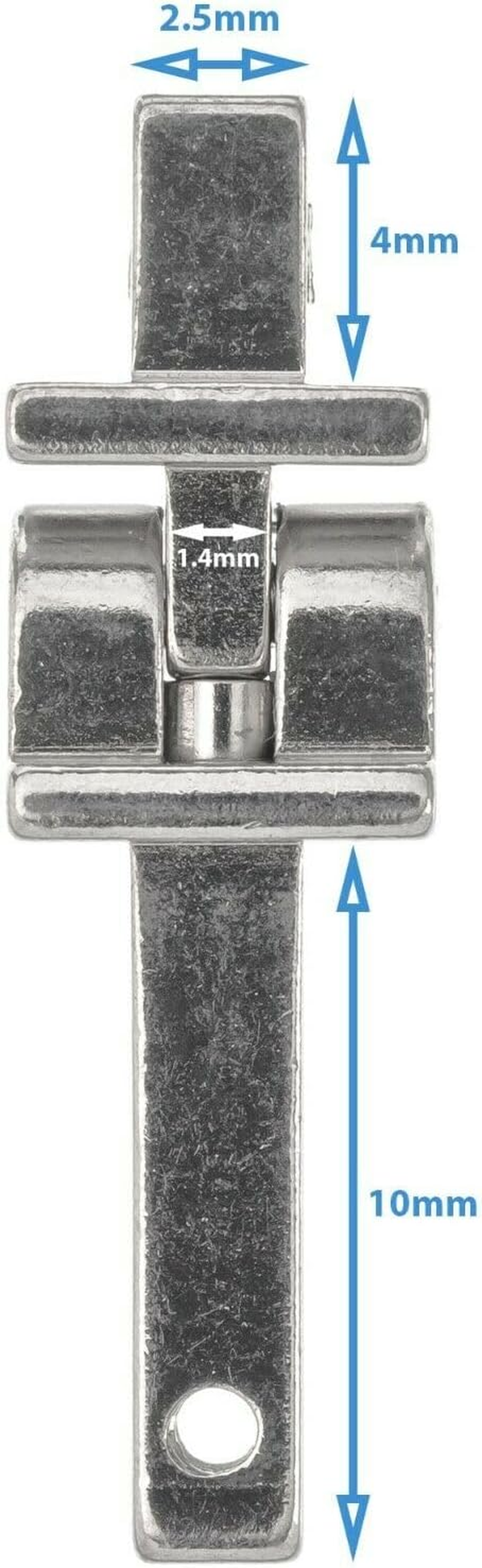 2 Set 4Pcs 2.5Mm Stainless Steel Universal Barrel Spring Hinge Assembly Eyeglass Frame Glasses Replacement Part - Optical Insert Eye Wear Specs Repair Screw in Temple Joint Spectacles Bracket image number 4