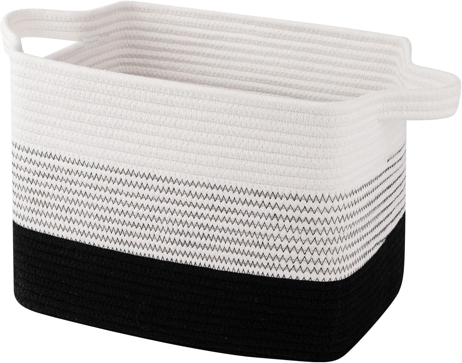 OIAHOMY Storage Basket, Woven Baskets for Storage, Cotton Rope Basket for Toys,Towel Baskets for Bathroom - Pack of 3, Gradient Yellow