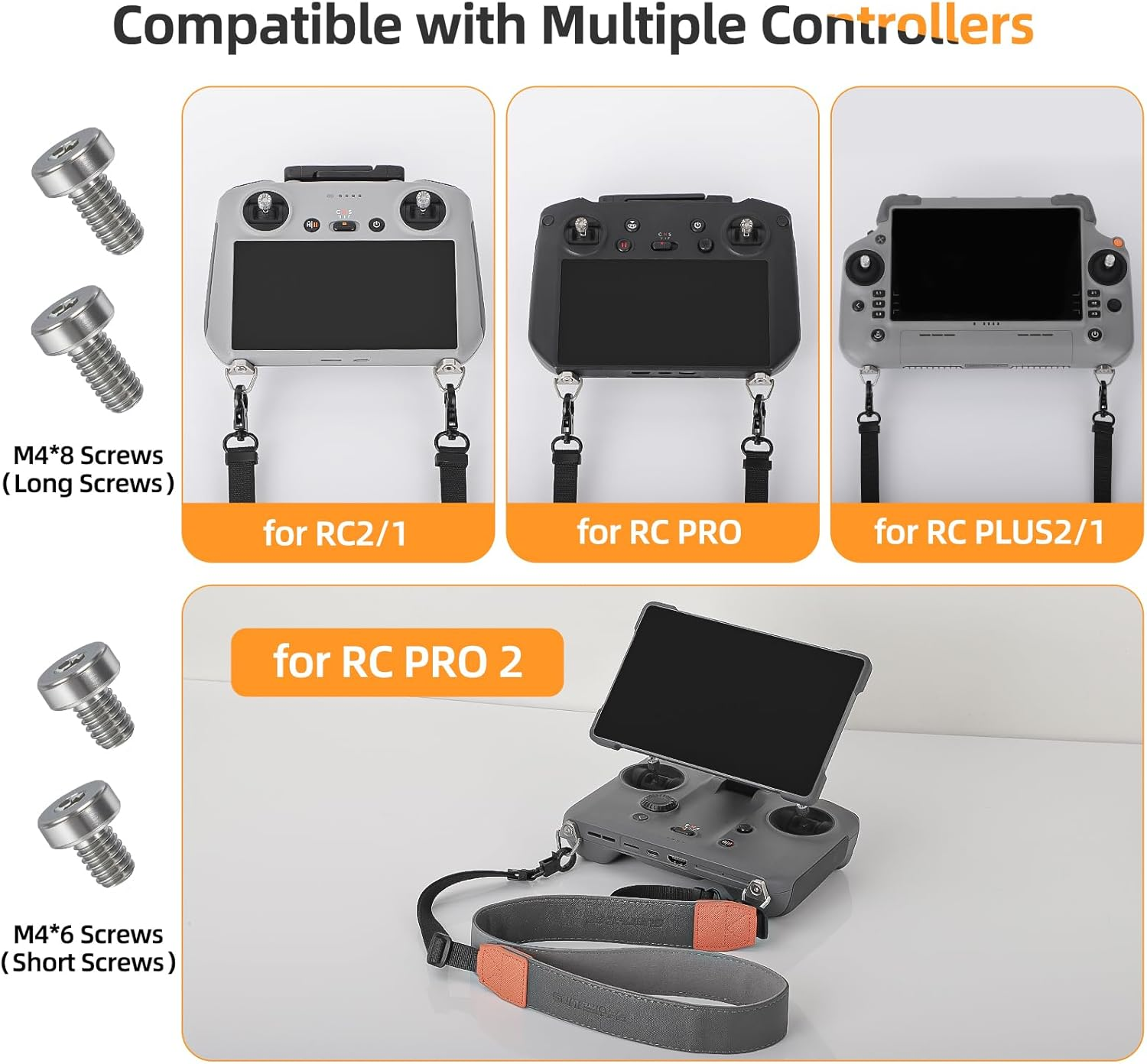 DGBAY PU Leather Lanyard Neck Strap for DJI Mavic 4 Pro,Dji Mini 4 Pro, Mini 3, Mavic 3 Classic, Air 3,Adjustable Strap for DJI RC/DJI RC 2/DJI RC Pro/Dji RC Pro 2/DJI Smart Controller image number 6