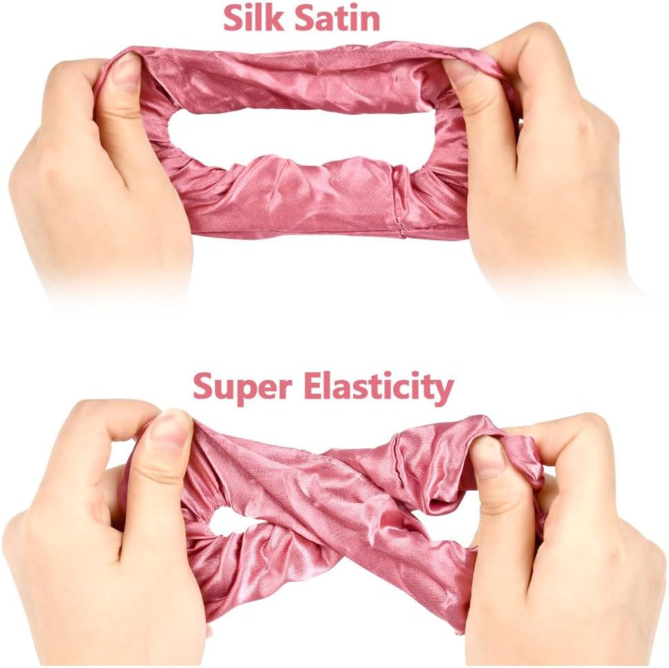 36PCS Silk Hair Scrunchies for Women Girls, Satin Hair Scrunchies Durable Elastic Hair Bobbles for Ponytail Holders, Silk Hair Ties Scrunchy Hair Bands Soft Elastic Traceless Hair Accessories Ropes image number 5