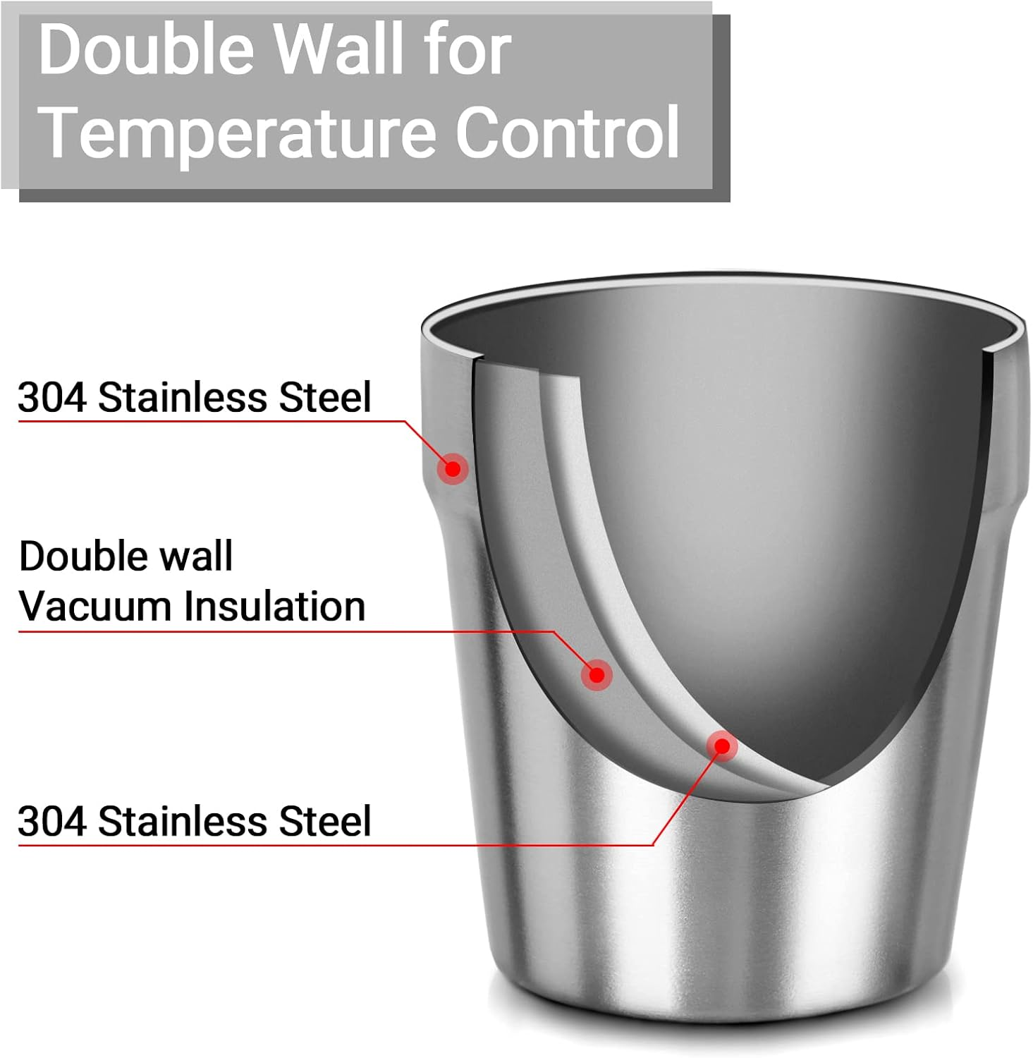 Beasea Mini Stainless Steel Cups, 6 Oz Set of 4 Metal Drinking Cups, Stackable 304 Stainless Steel Cups Double Wall Small Metal Insulated Drinking Cups Glasses for Home Restaurant Party Camping image number 5