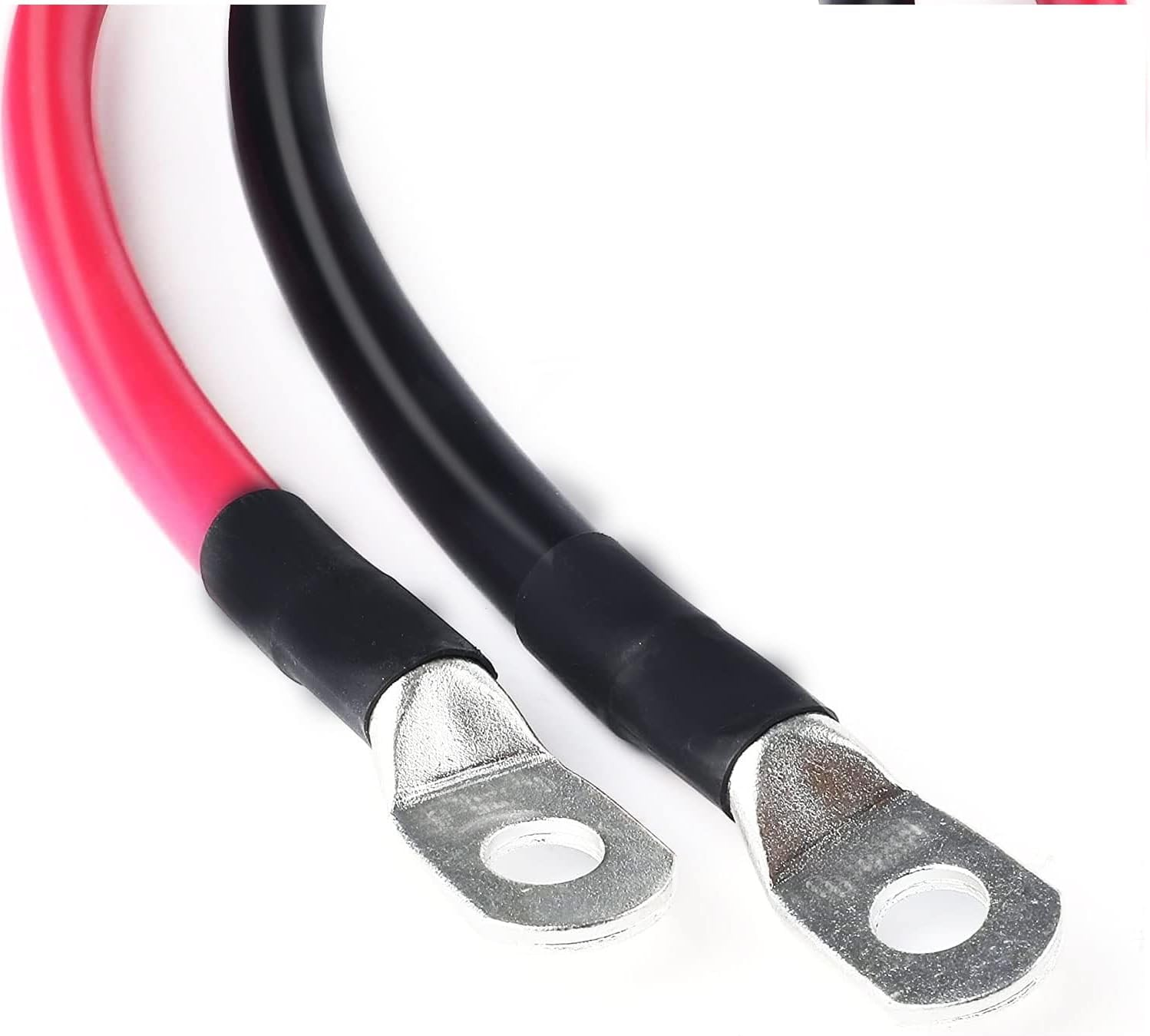 Starwood 5 AWG Pure Copper Battery Inverter Cables, 3Ft (90Cm) Set with 3/8 Inch Copper Ring Terminals, Heavy Duty Parallel Battery Cables for Solar, RV, Boat, Car, ATV, Motorcycle image number 5