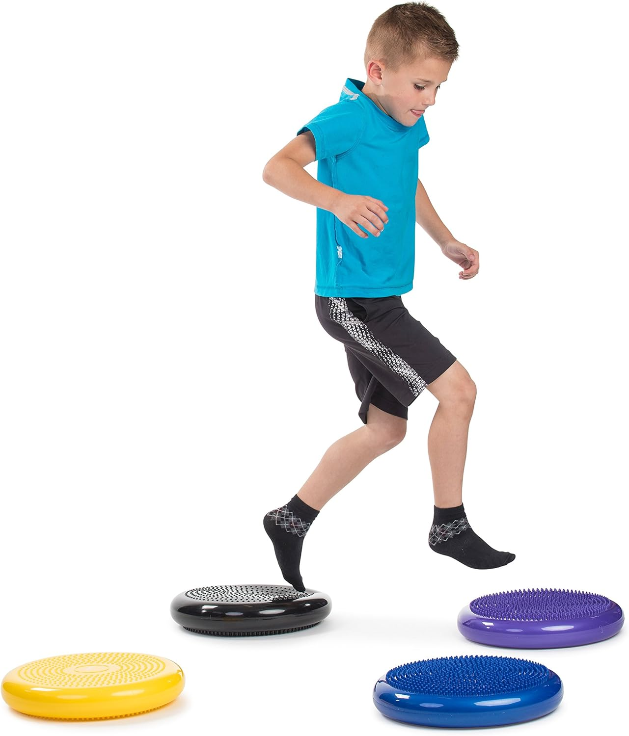 Bintiva Inflated Stability Wobble Cushion, Including Free Pump/Exercise Fitness Core Balance Disc image number 4