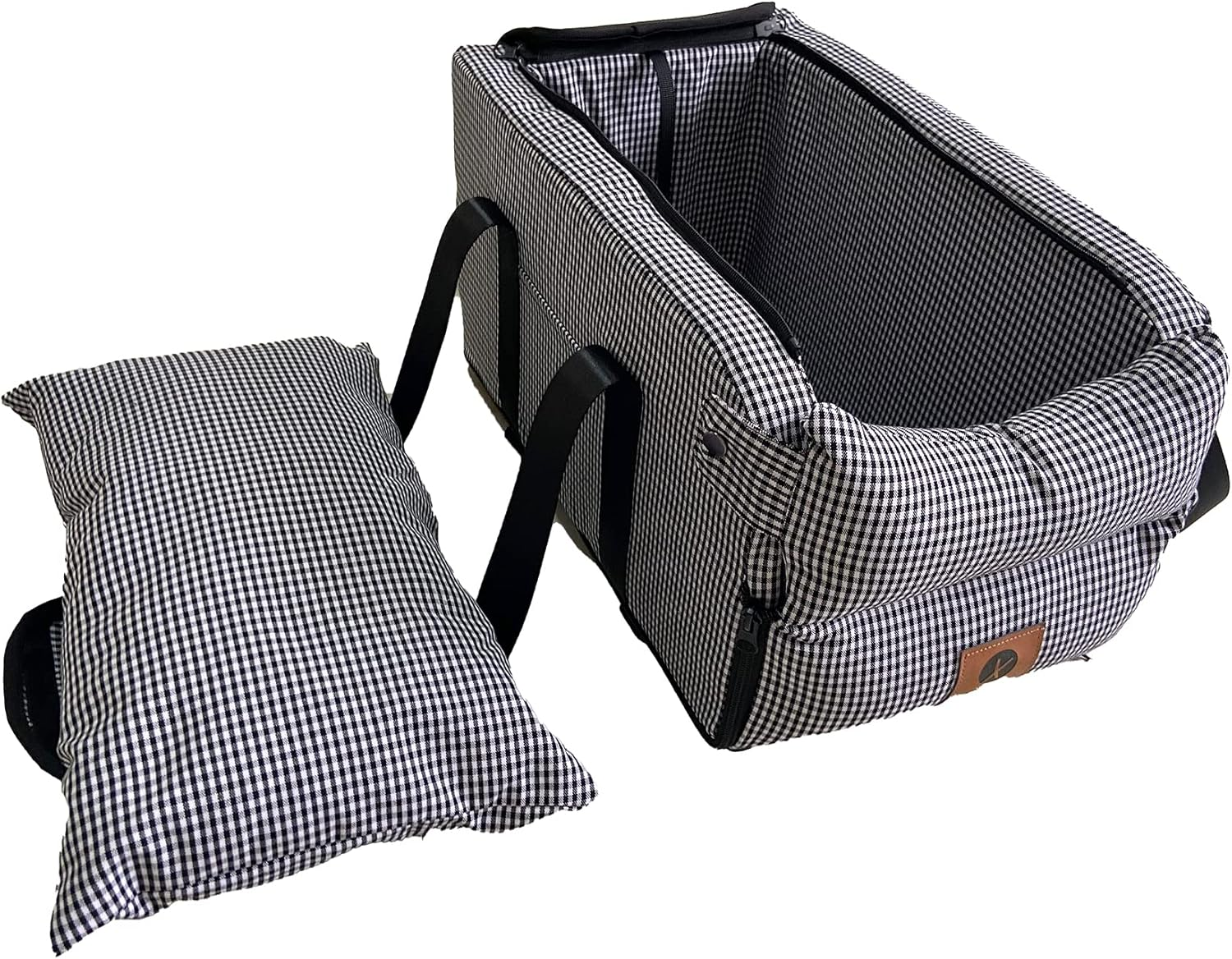 Ximei Dog Booster Seat - Secure SUV Travel Seat for Small to Medium Dogs & Cats, Perfect for Puppies (Grey)