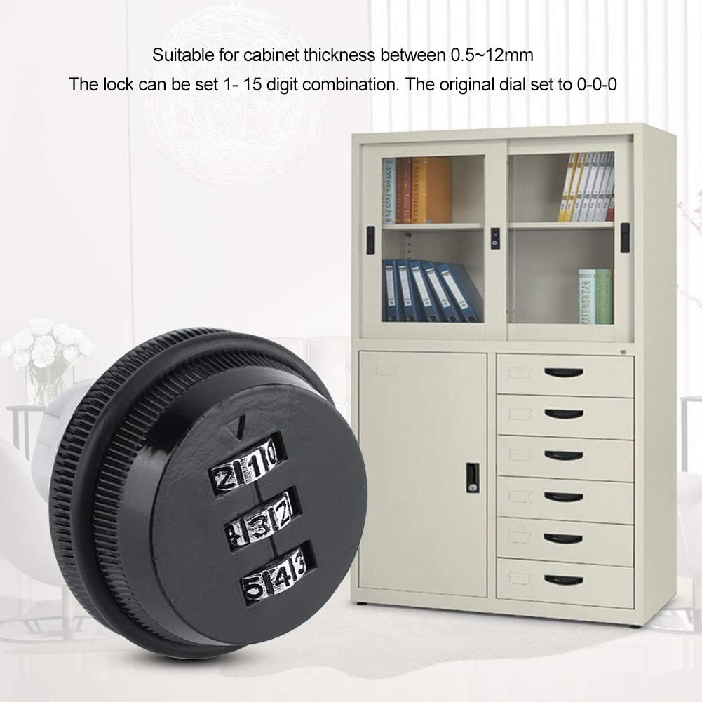 Security Lock Boxes, Combination Security Case Zinc Alloy Support Multi Number Combinations, Portable Safe Box for House Cabinets Drawers Mail Box image number 2