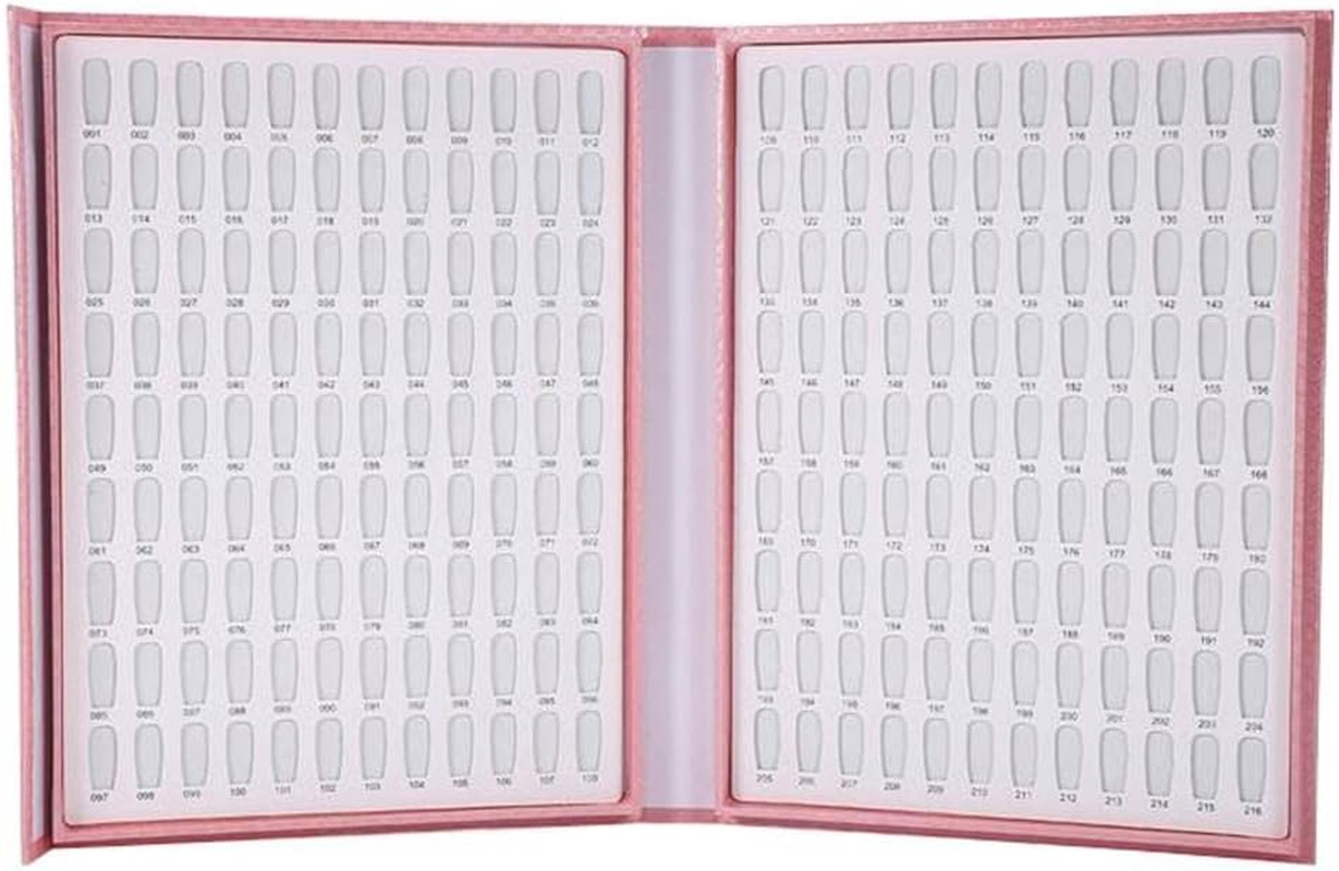 Salon Nail Art Display Book 120 Colors Tip Gel Polish Chart Book Pink image number 3