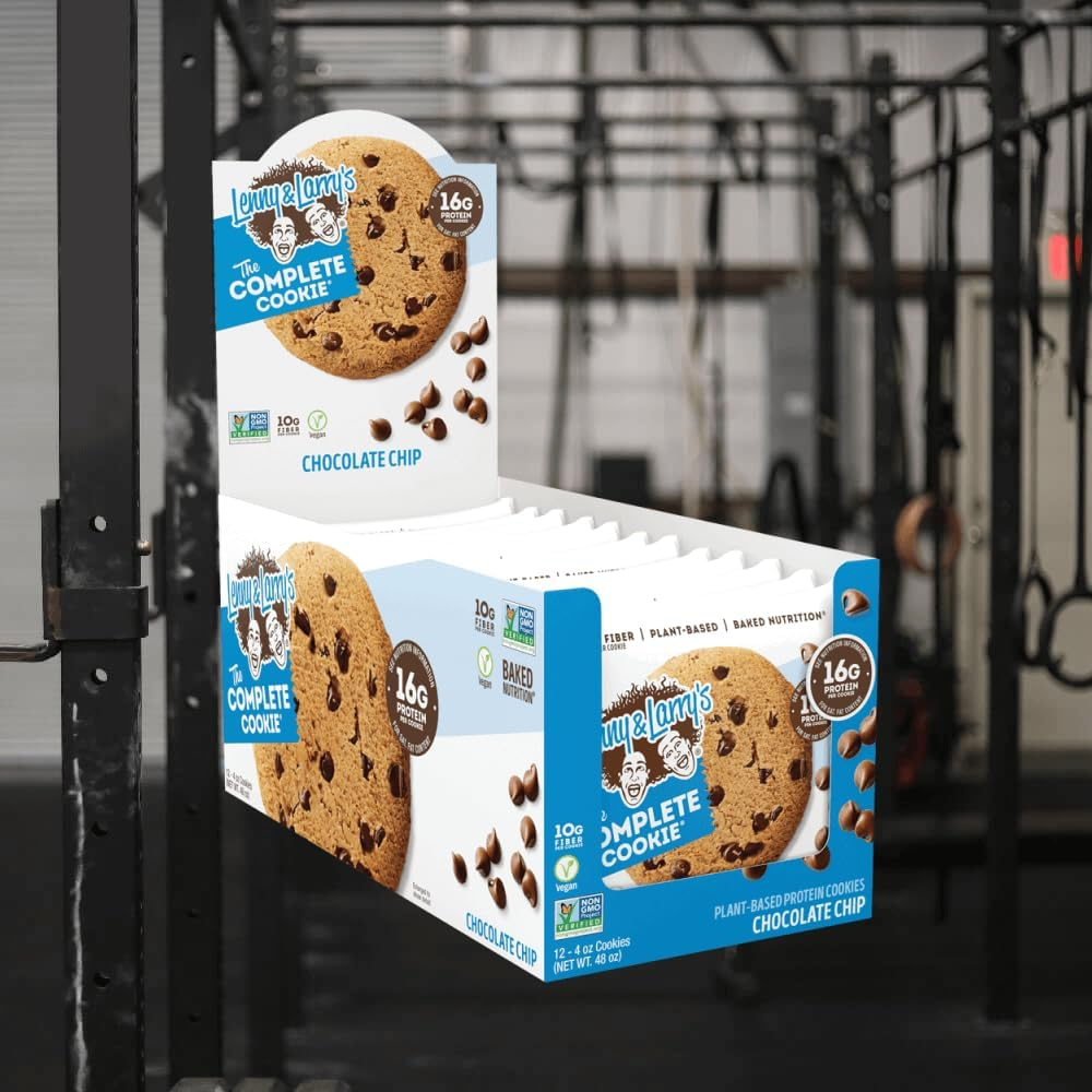 Lenny & Larry Complete Vegan Protein Cookie 113Grams Chocolate Chip X 12 Pack image number 4