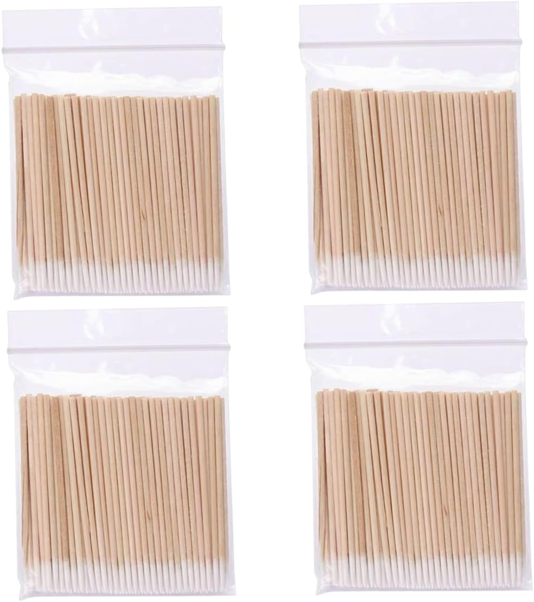 Cotton Swab Sticks Pointed Tip Cotton Tipped Precision Cosmetic Applicator 400PCS Cotton Swab Sticks image number 2