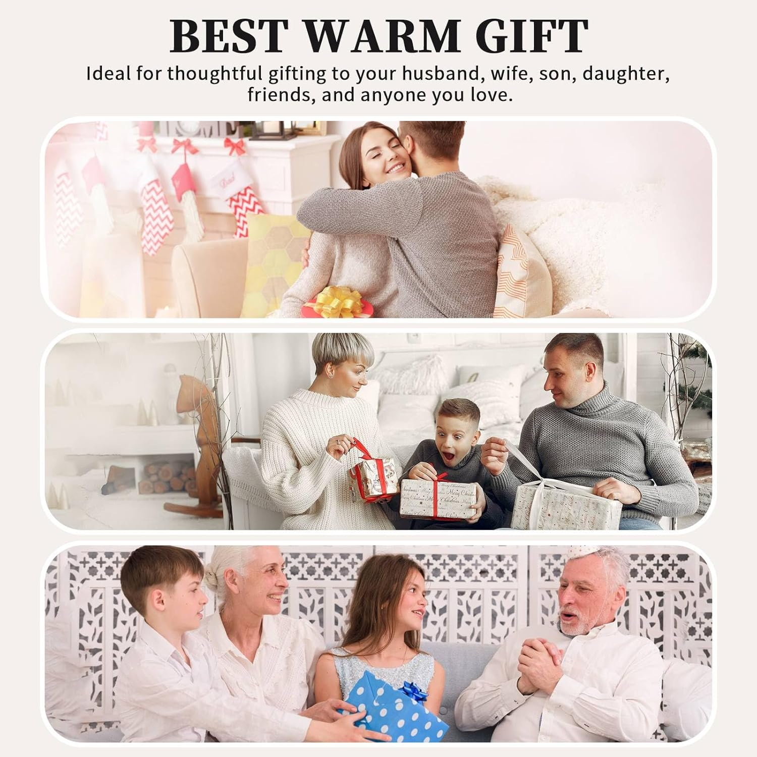 LOKZEER Winter Beanie Hat for Men and Women: Warm Knit Skull Hat with Thermal Thick Polar Fleece Lining Snow Cap Winter Gifts for Family and Friends image number 3