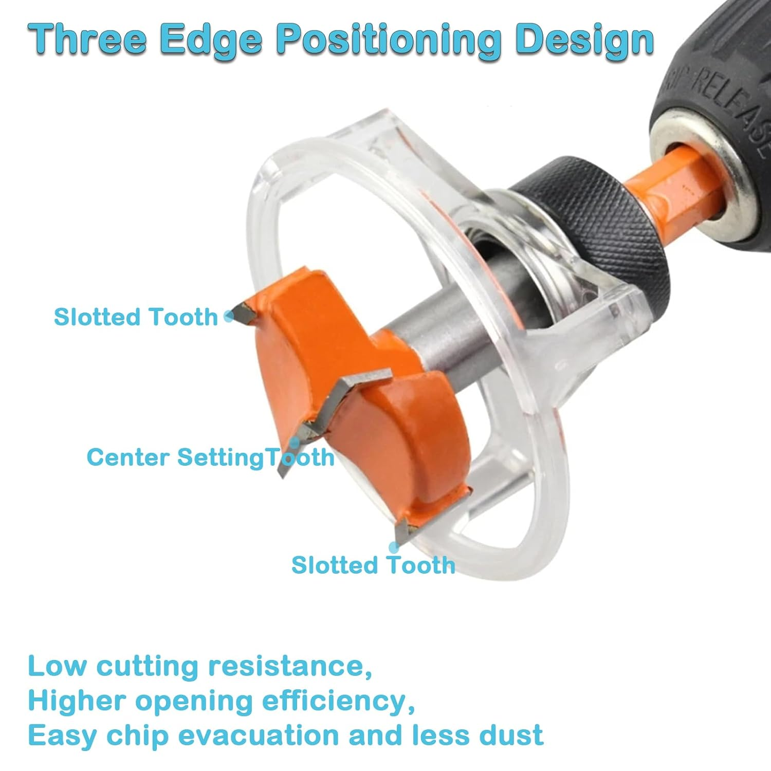 YUENTOEN Forstner Drill Bit, Adjustable Hole Saw for Woodworking Tools, round Hole Opener Hand Tool, Hole Cutter Punching Saw Drill Tool, 35Mm image number 1