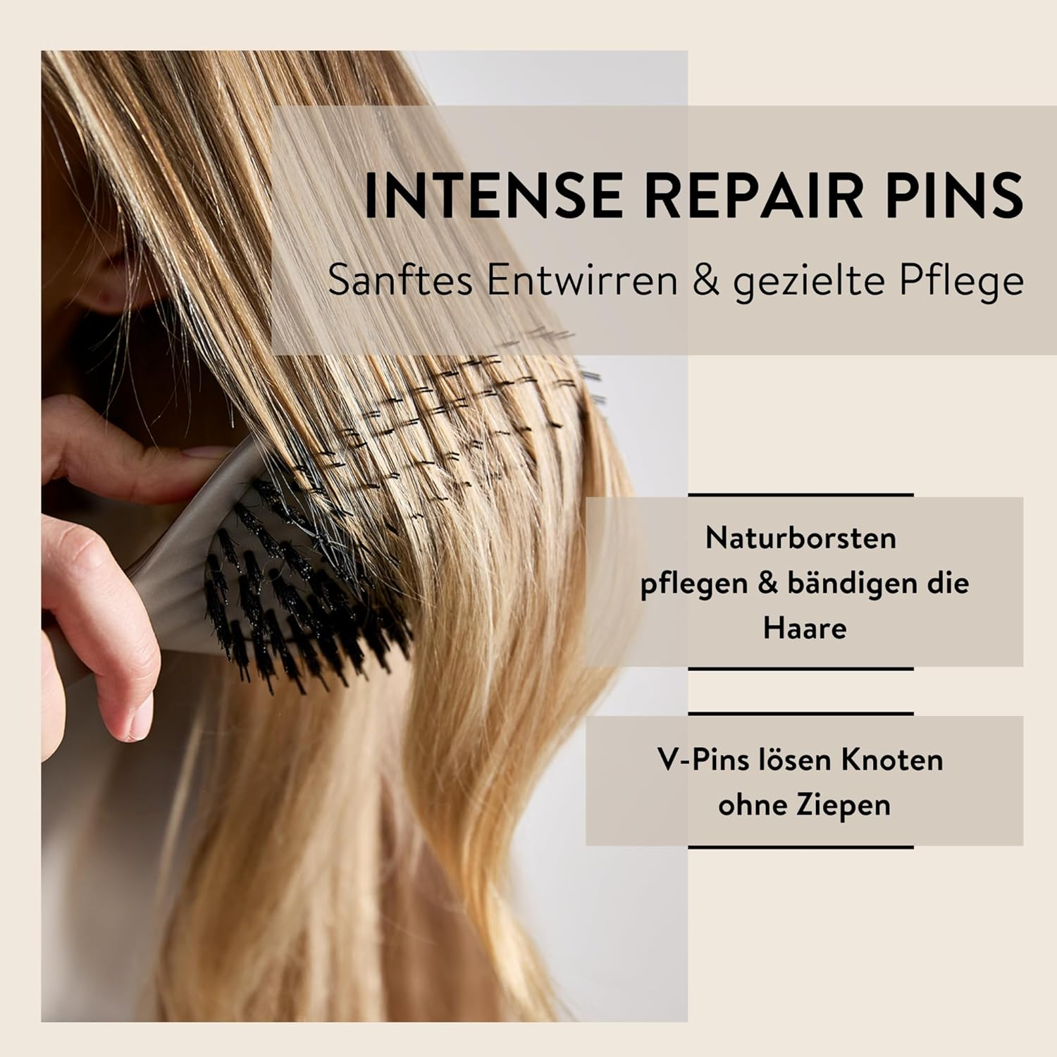 PARSA Beauty Hair ID Anti-Frizz Hair Brush - No Pull Hair Brush for a Smooth Hair Texture image number 2